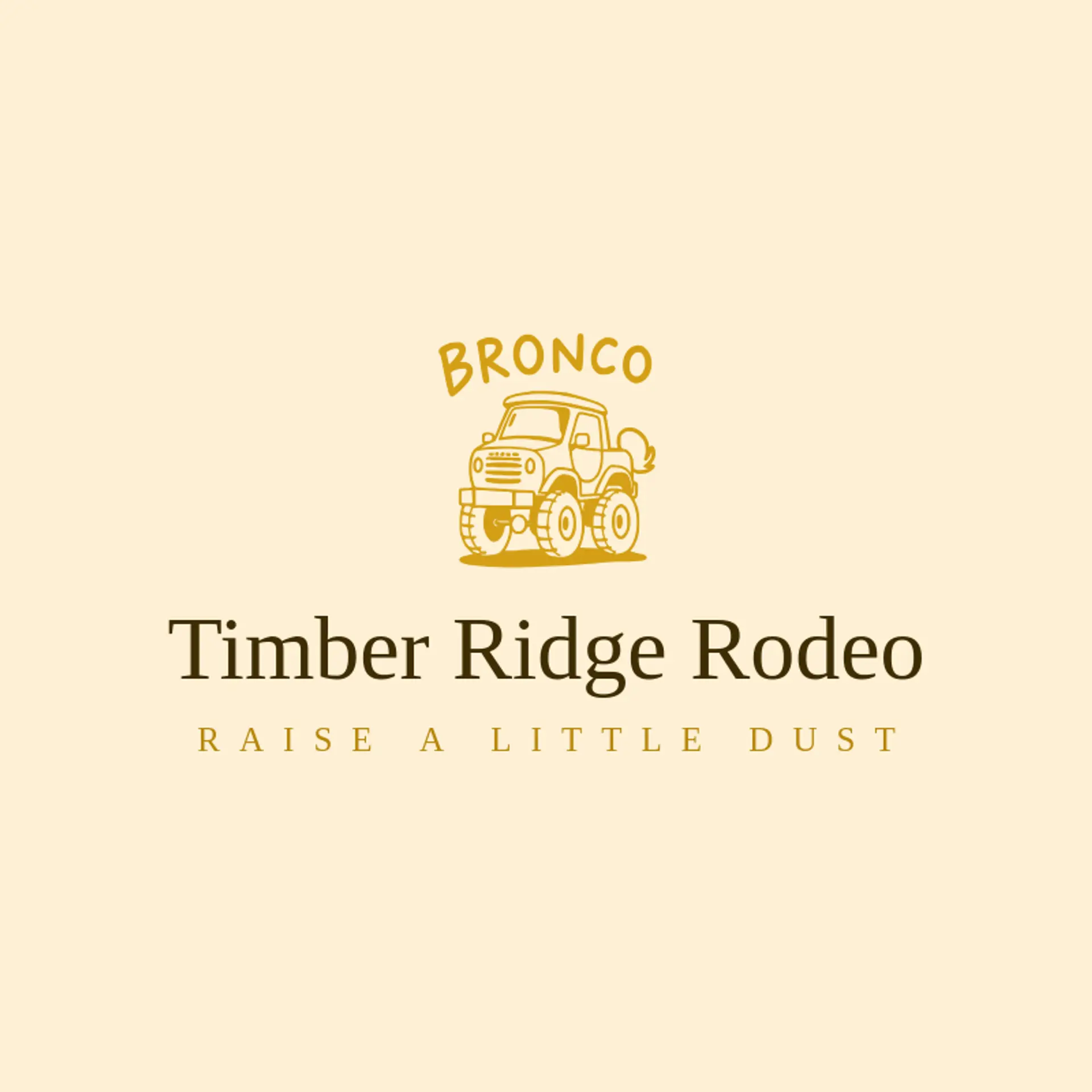 Timber Ridge Rodeo logo for bronco