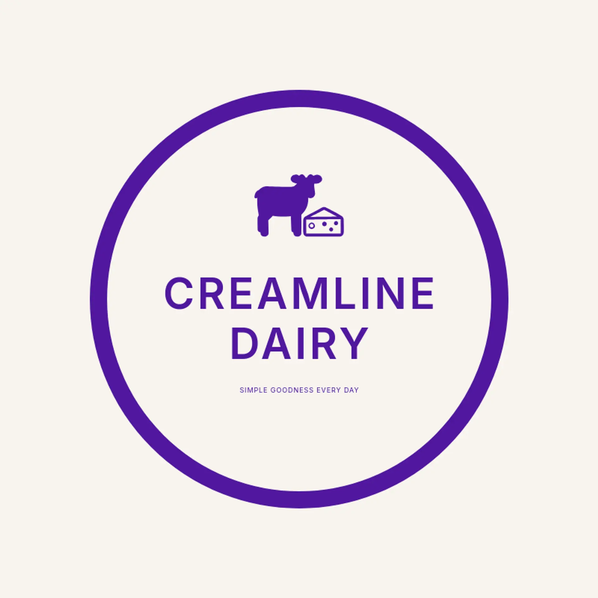 Creamline Dairy logo for goat