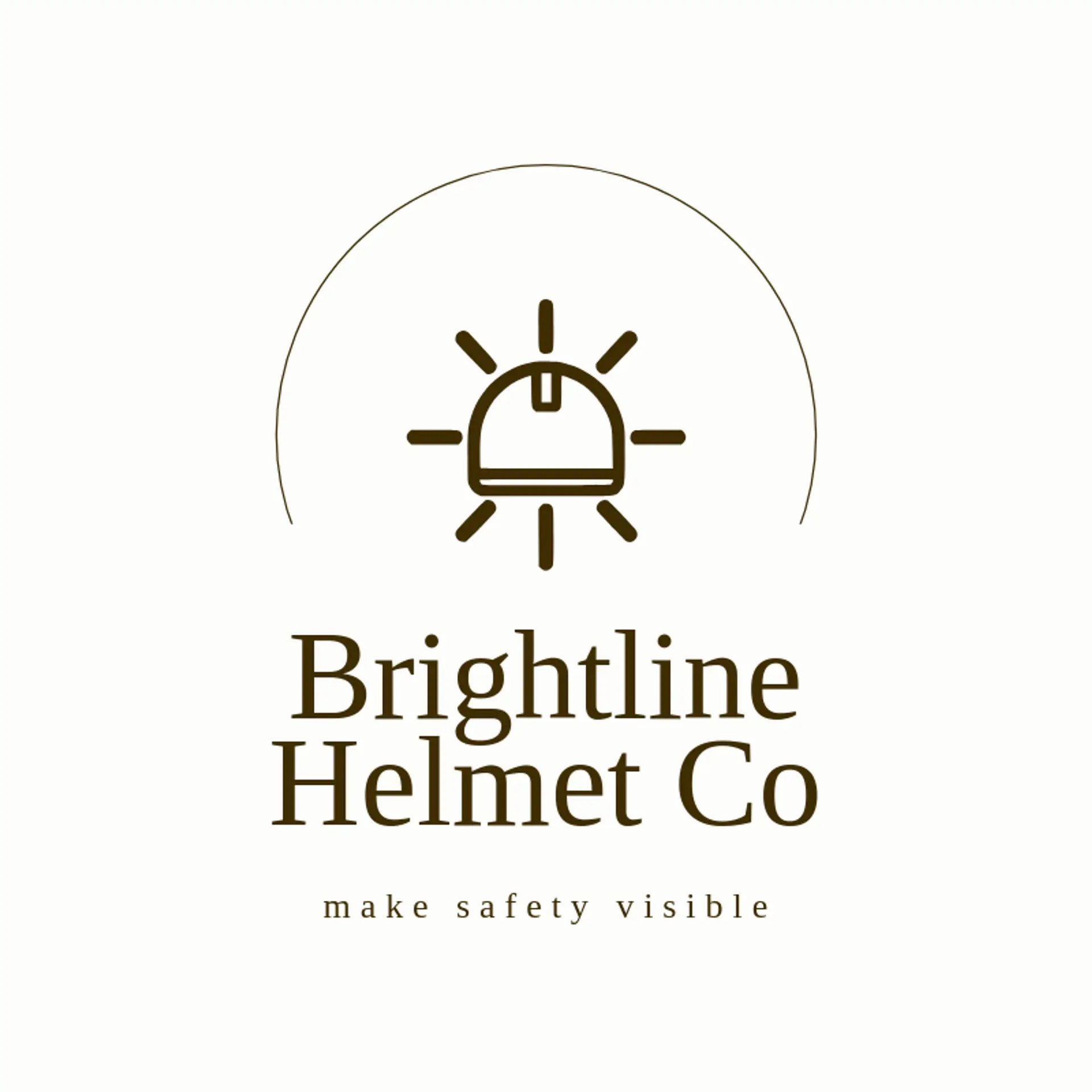 Brightline Helmet Co logo for helmet