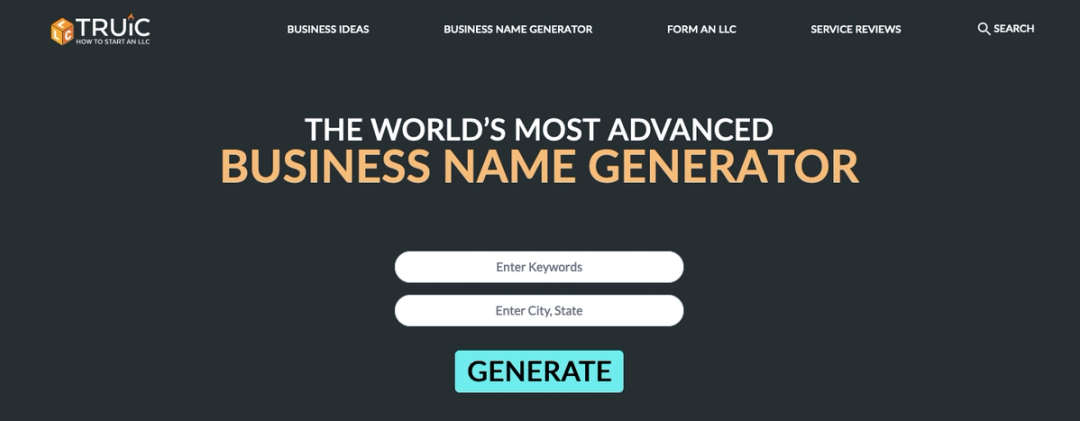 TRUiC business name generator