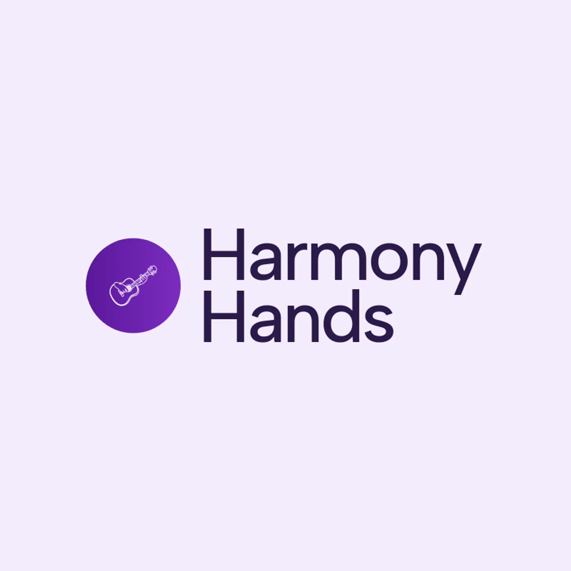 Harmony Hands logo for guitar
