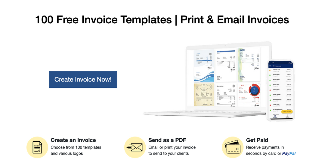 Invoice Home invoice templates