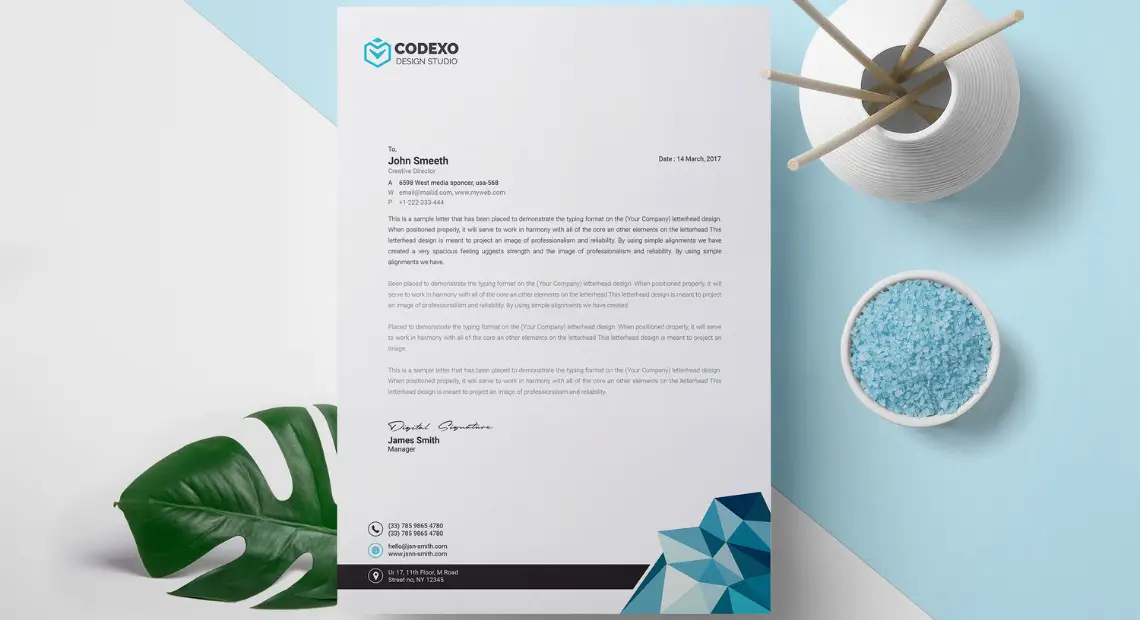 Letterhead template