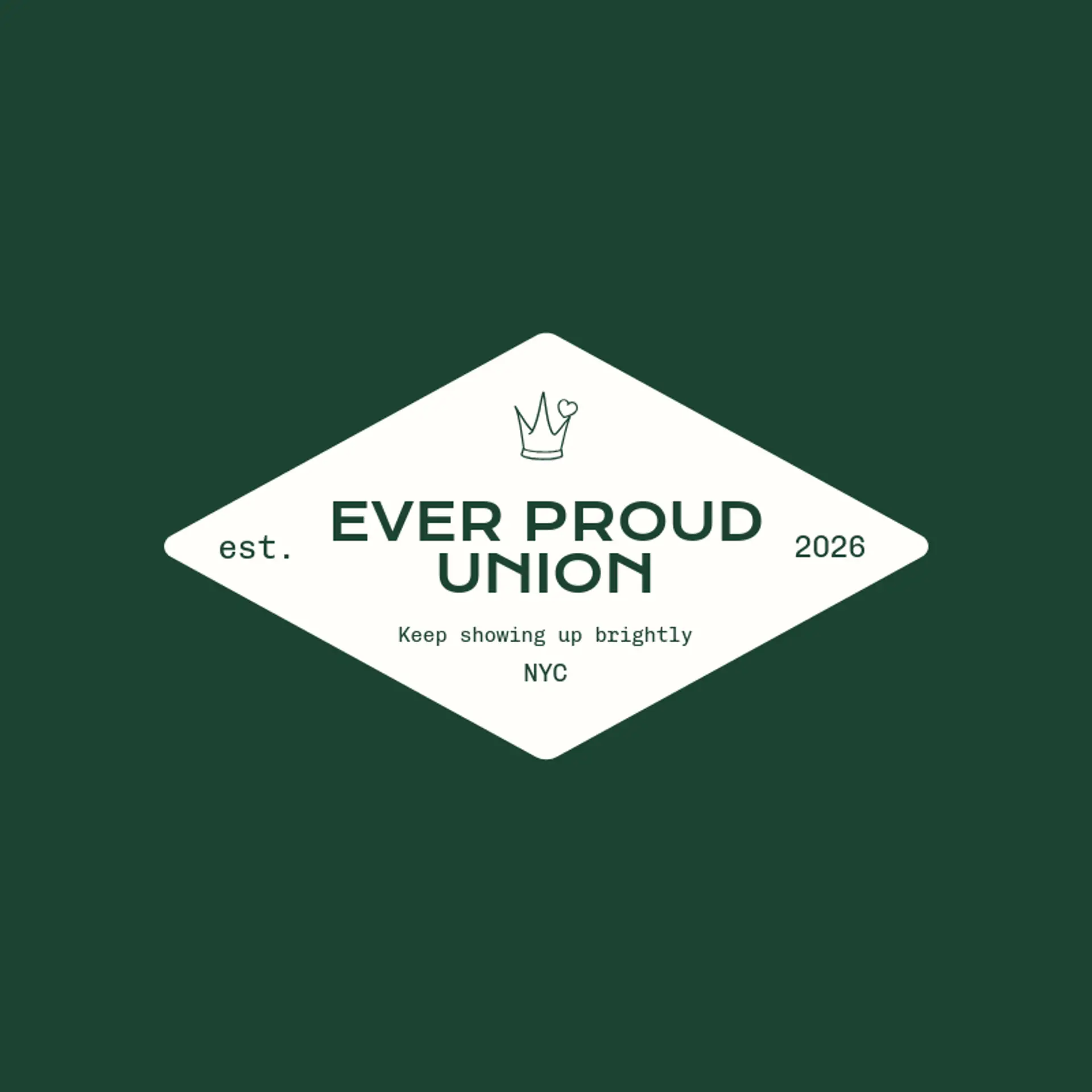 Ever Proud Union logo for pride