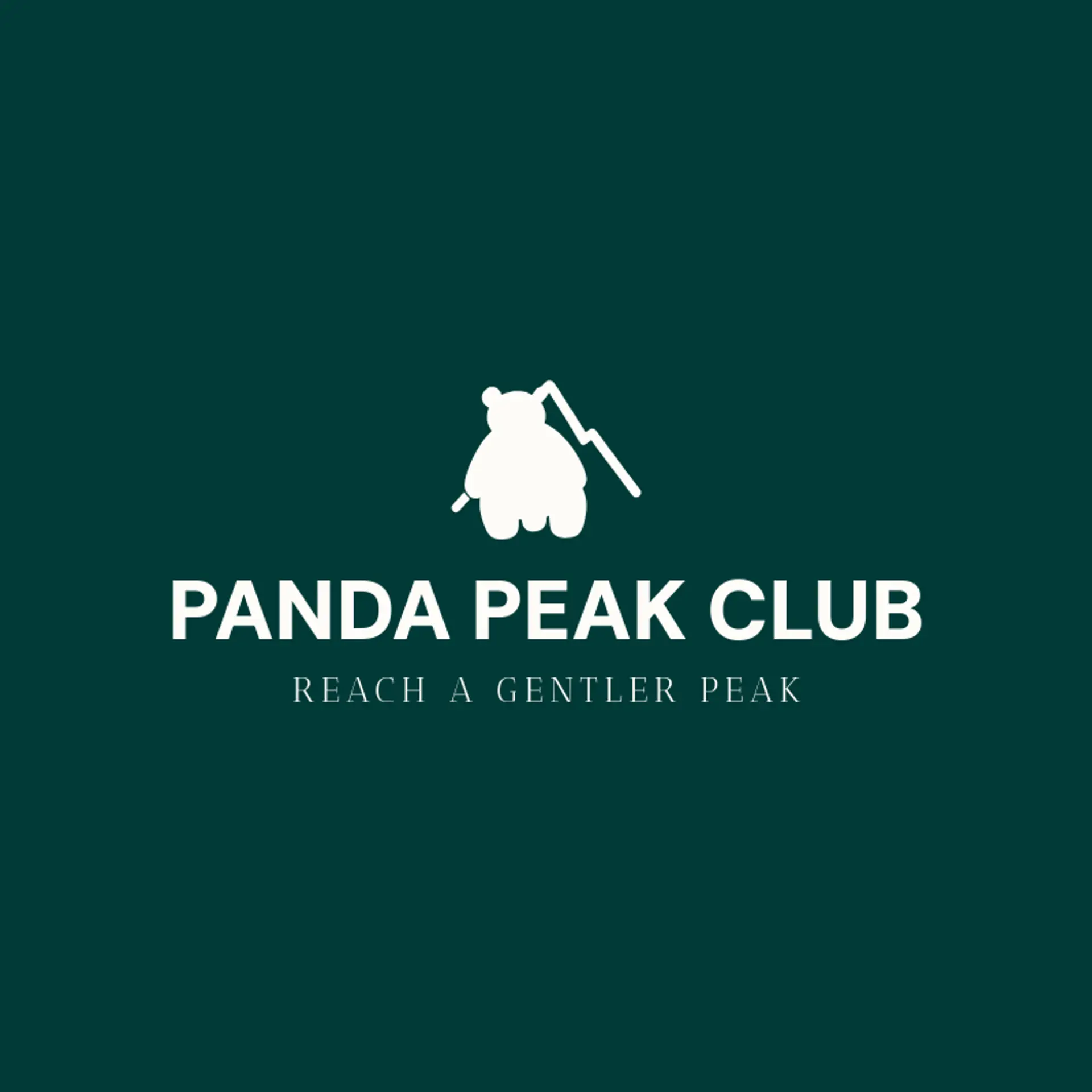 Panda Peak Club logo for panda
