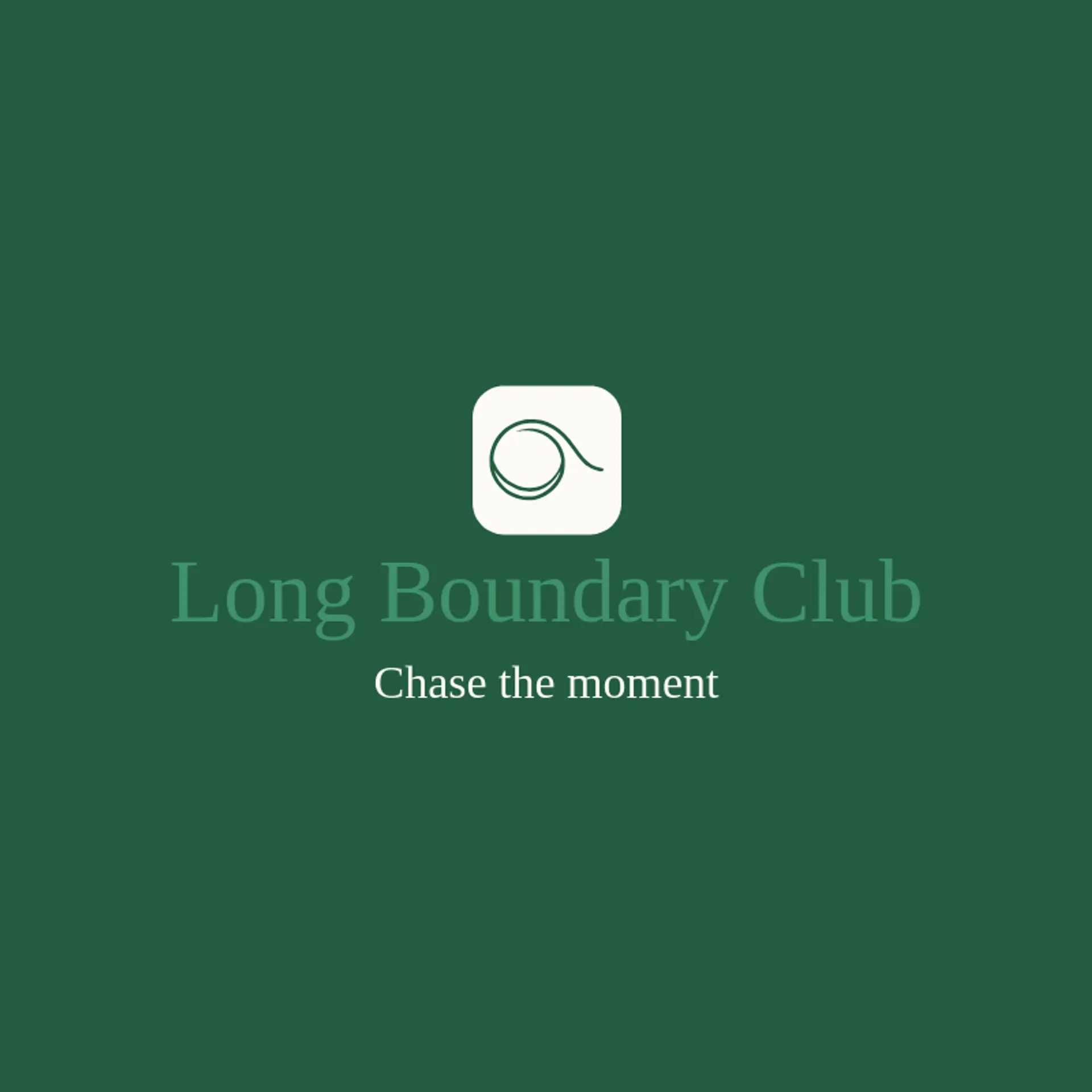 Long Boundary Club logo for cricket team