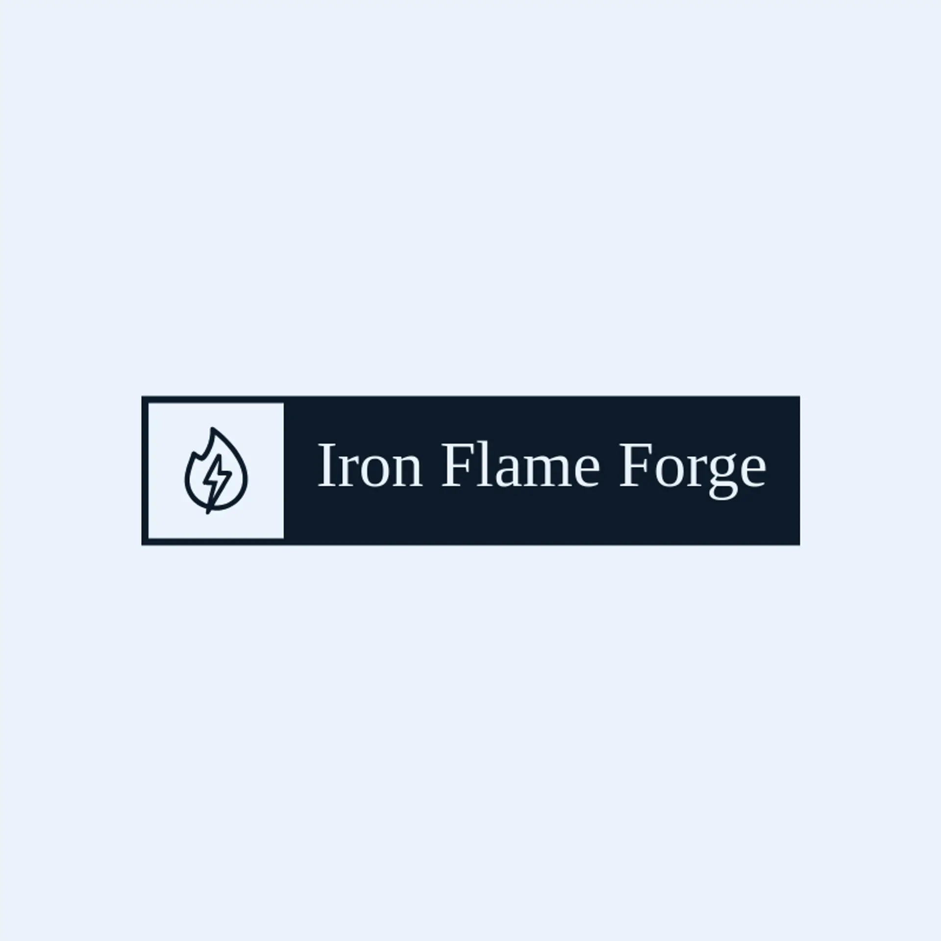 Iron Flame Forge logo for metal