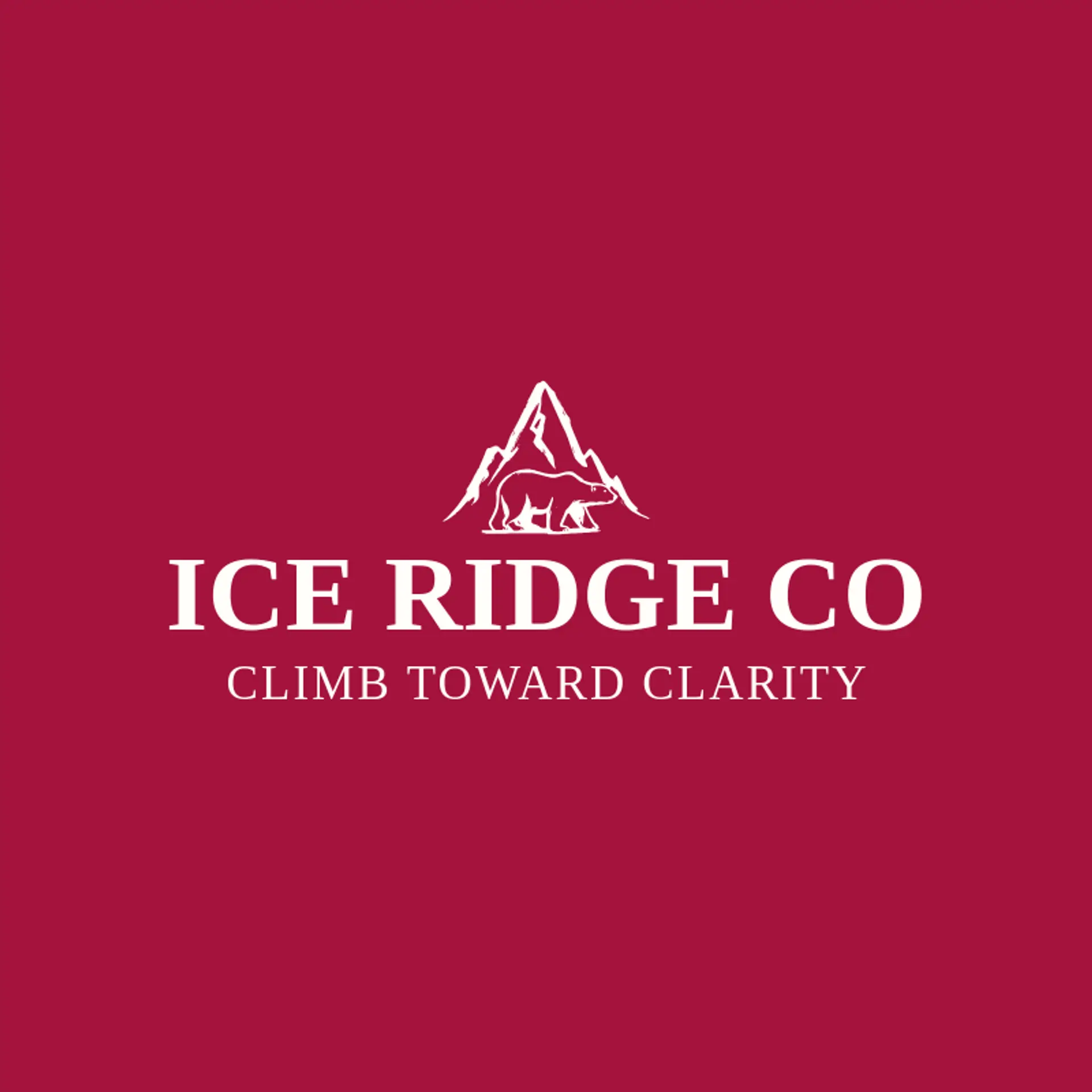 Ice Ridge Co logo for polar bear