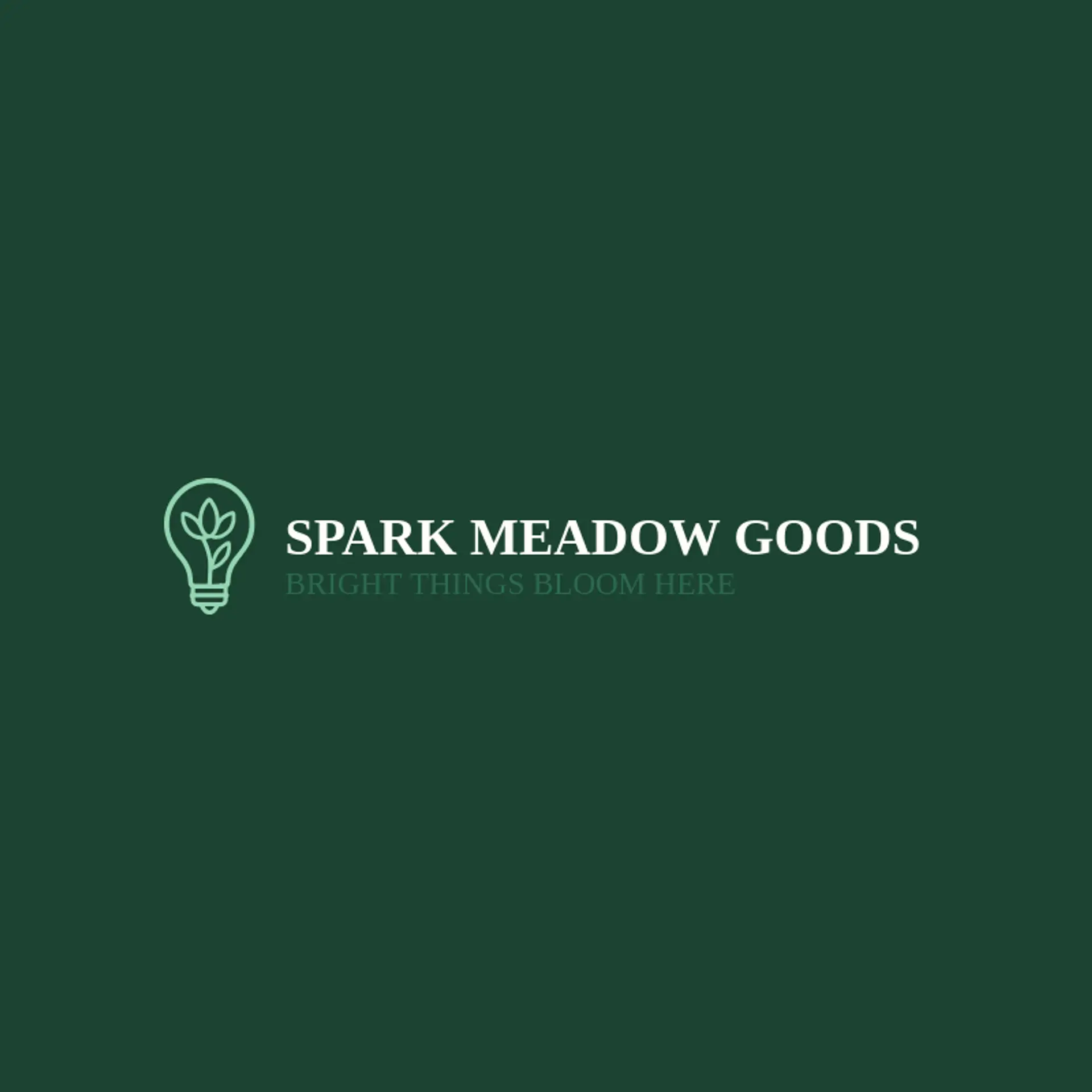 Spark Meadow Goods logo for light bulb