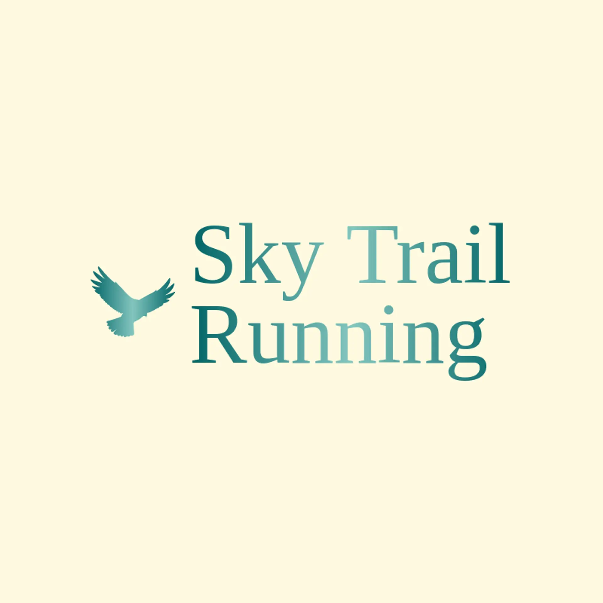 Sky Trail Running logo for falcon