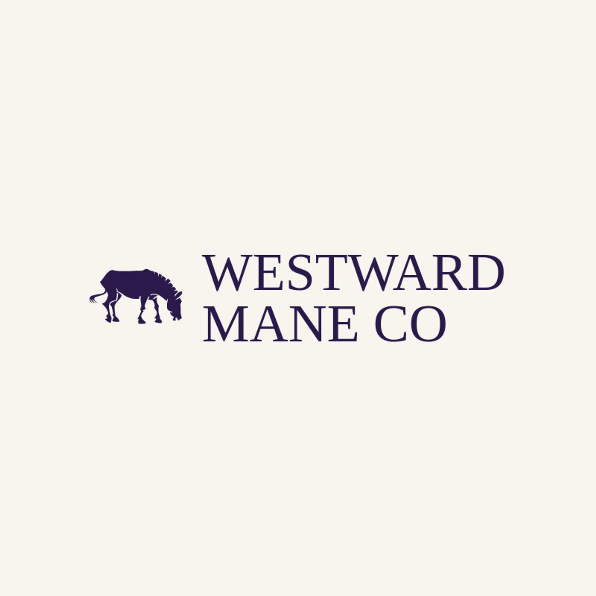 Westward Mane Co logo for bronco