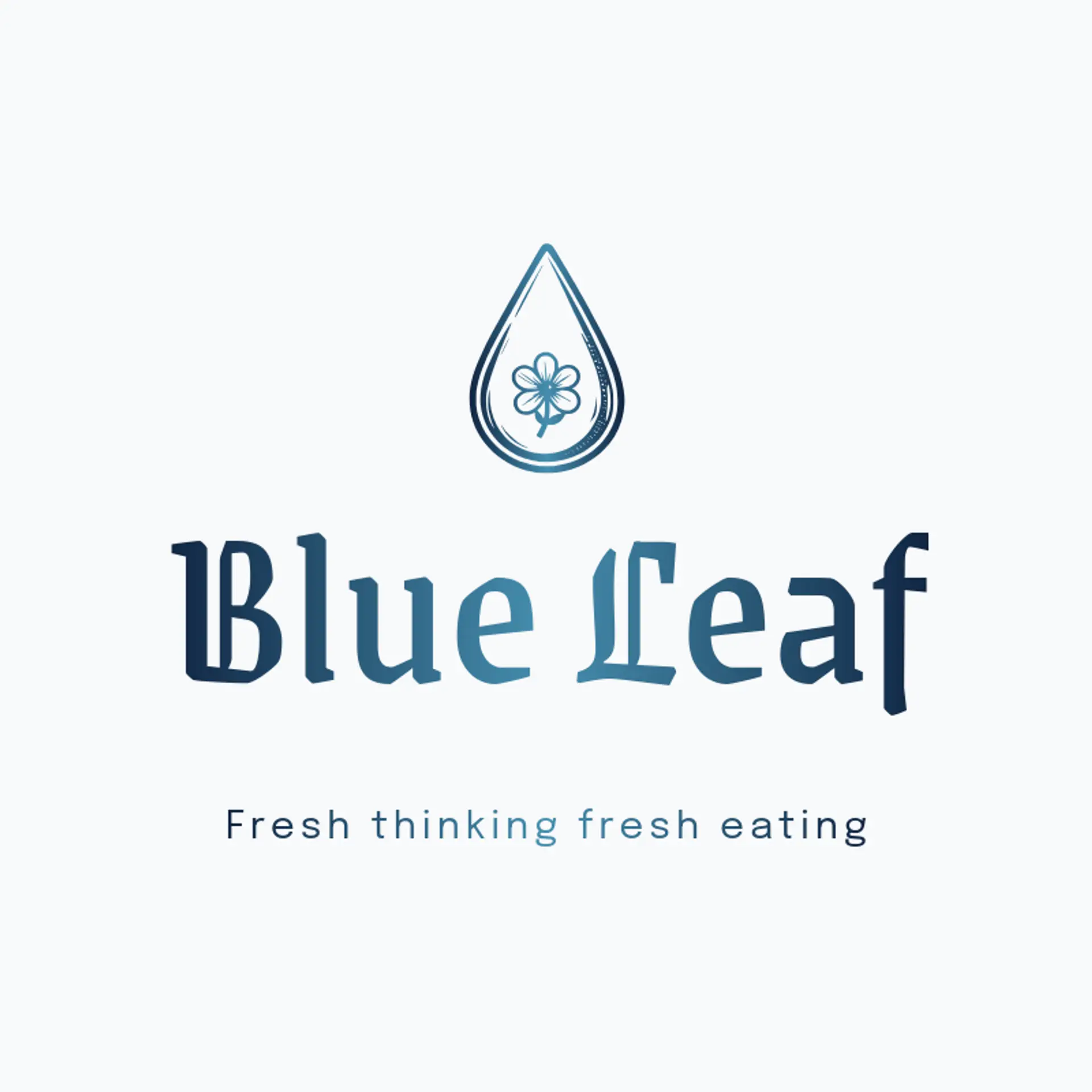 Blue Leaf logo for vegan