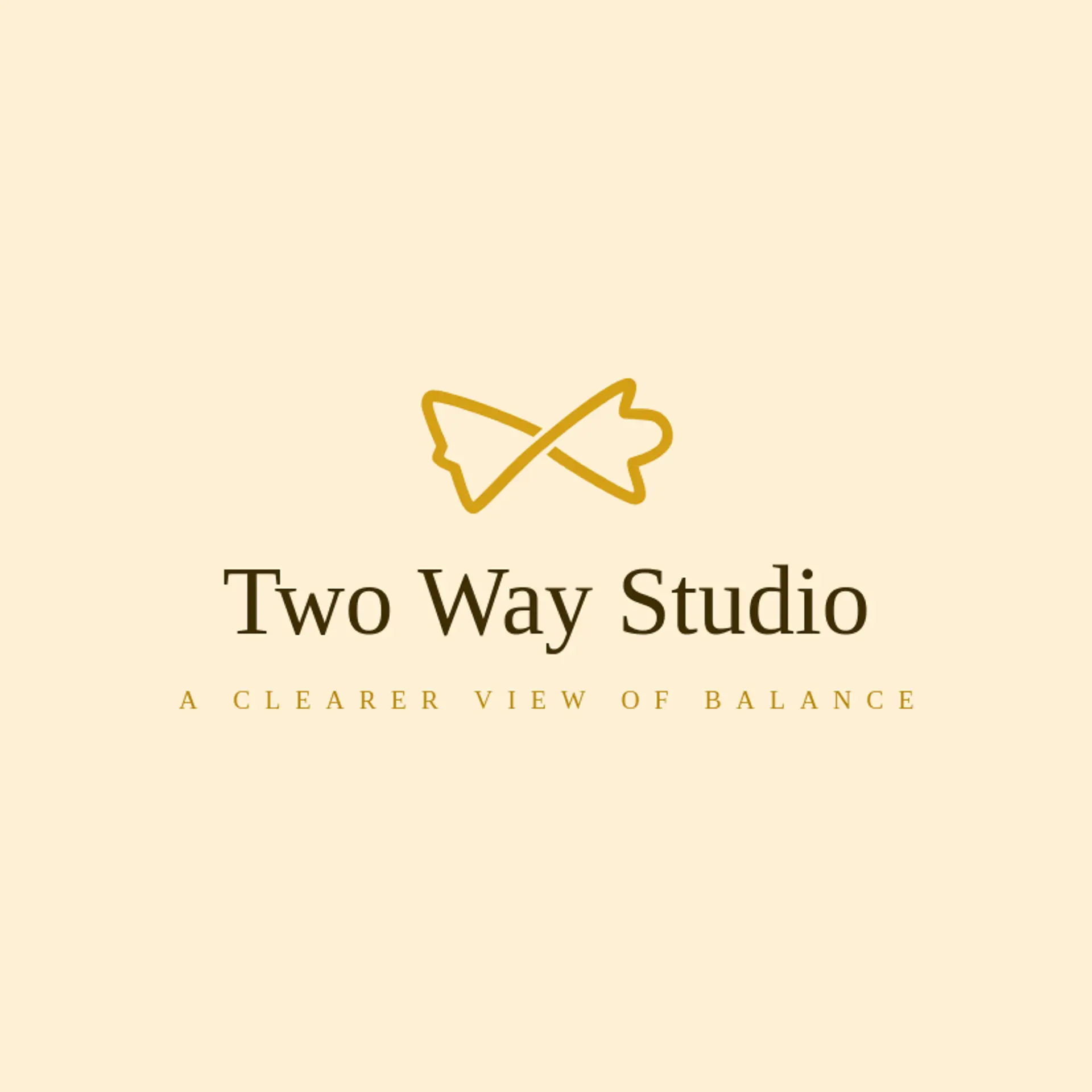 Two Way Studio logo for symmetry