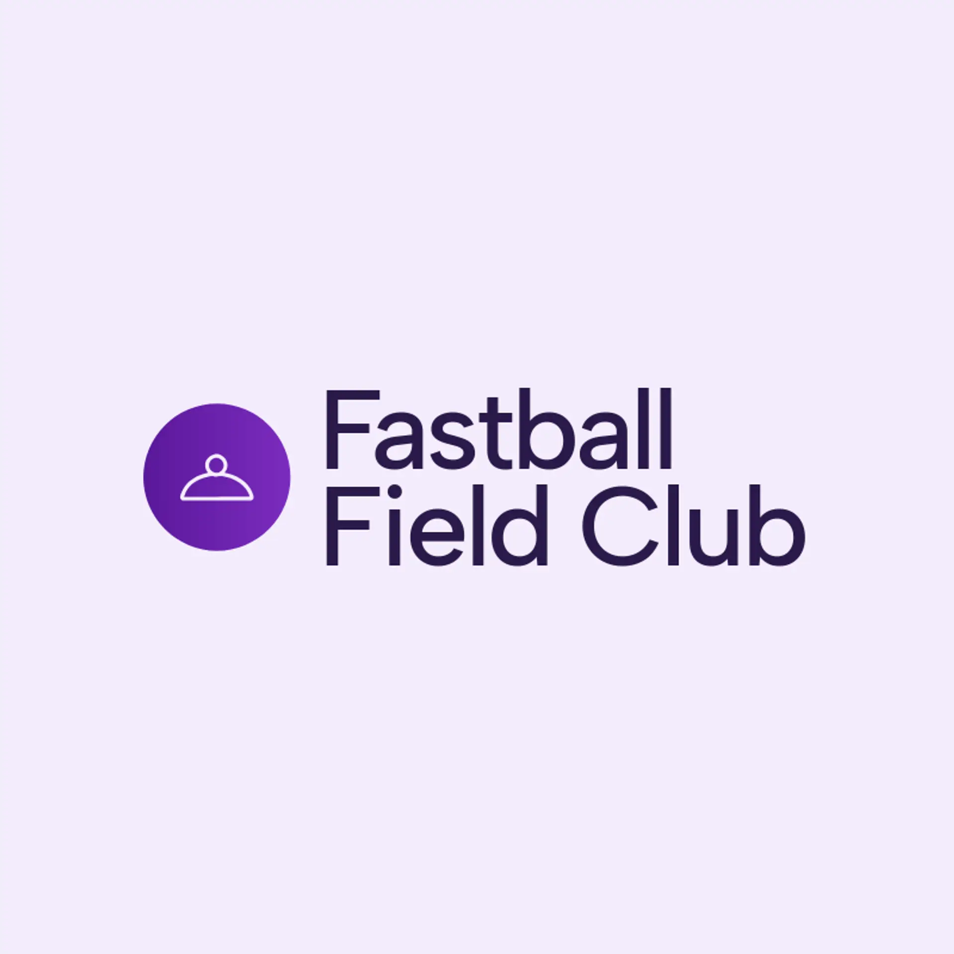 Fastball Field Club logo for baseball