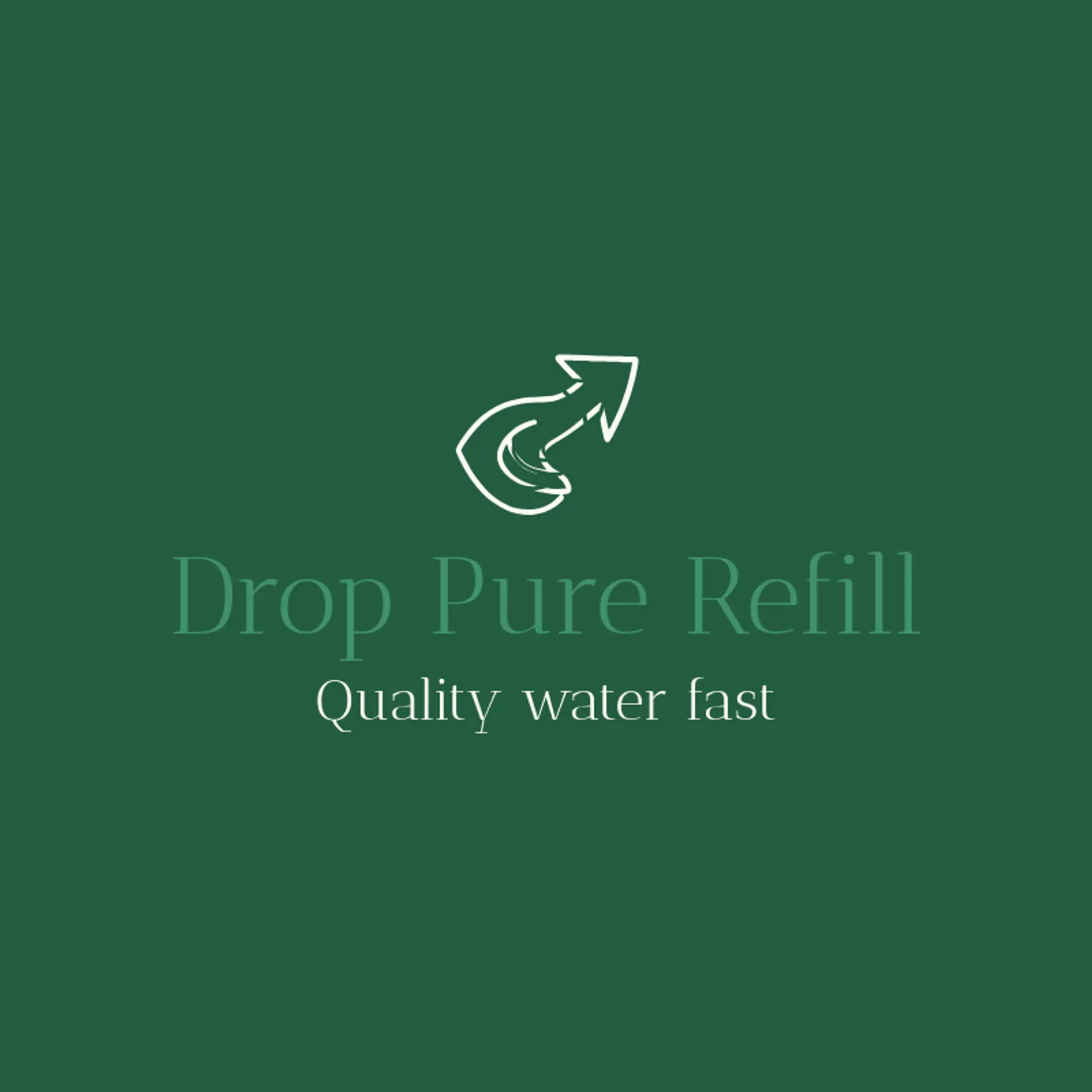 Drop Pure Refill logo for water refilling station