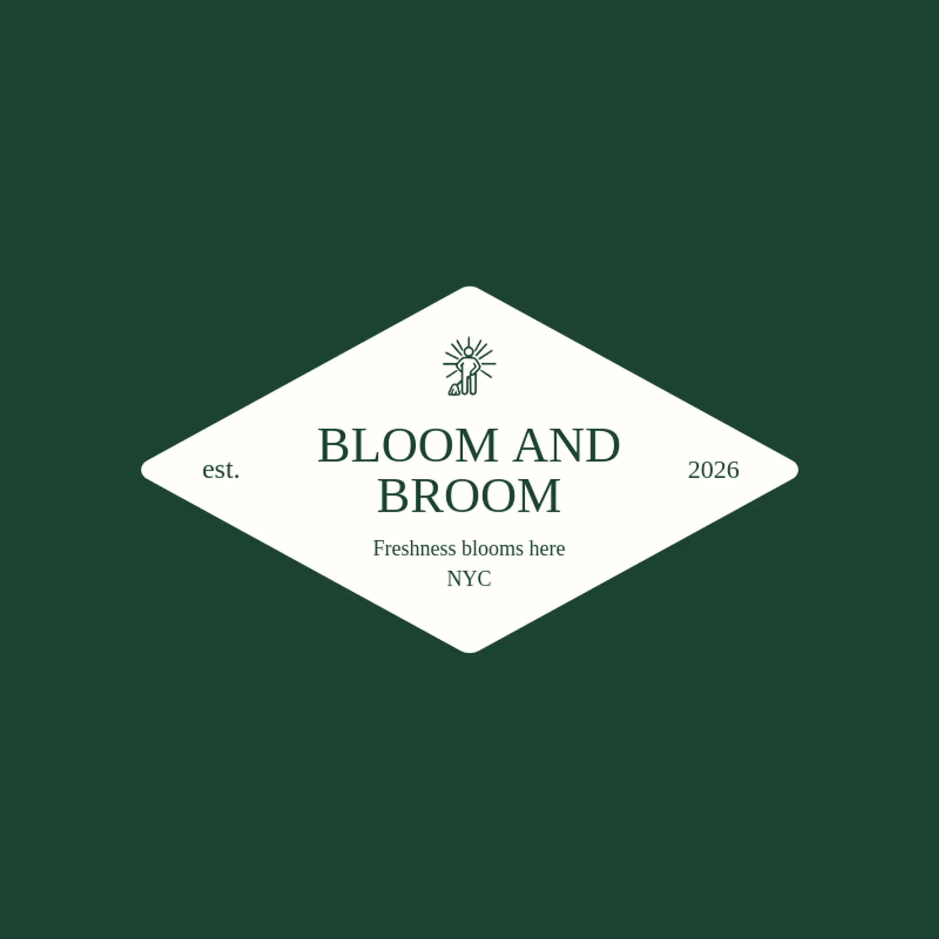 Bloom and Broom logo for housekeeping