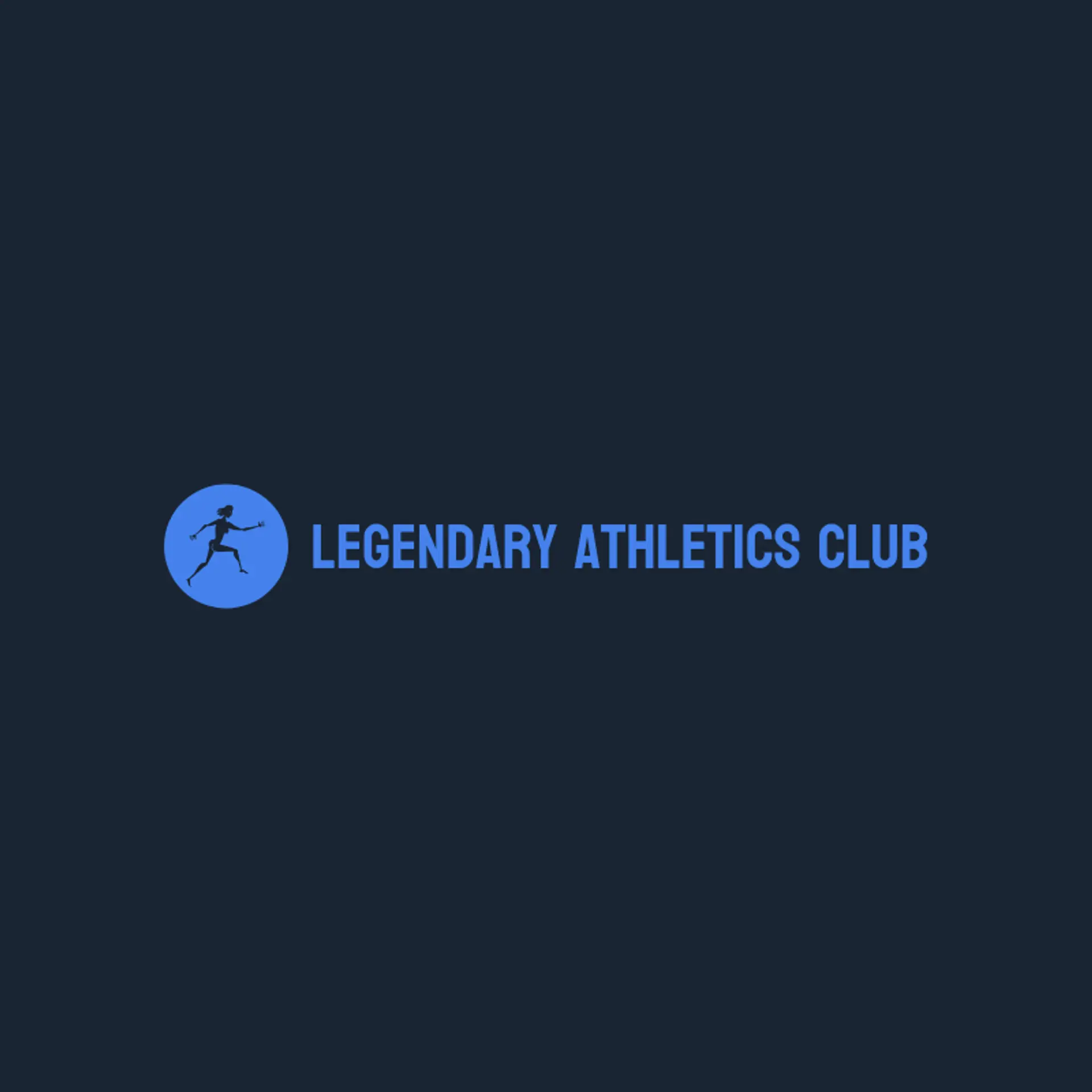 Legendary Athletics Club logo for sports club