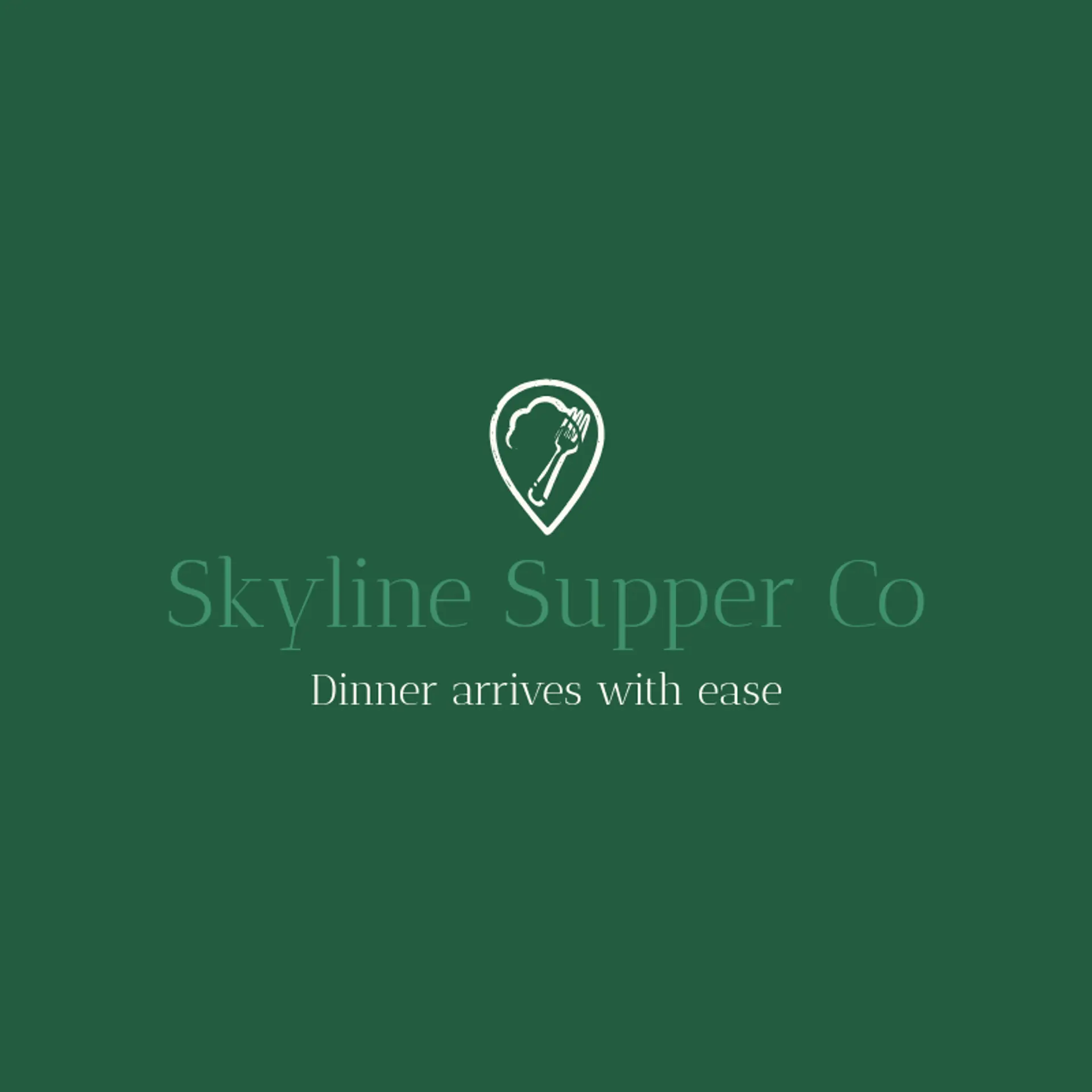 Skyline Supper Co logo for cloud kitchen
