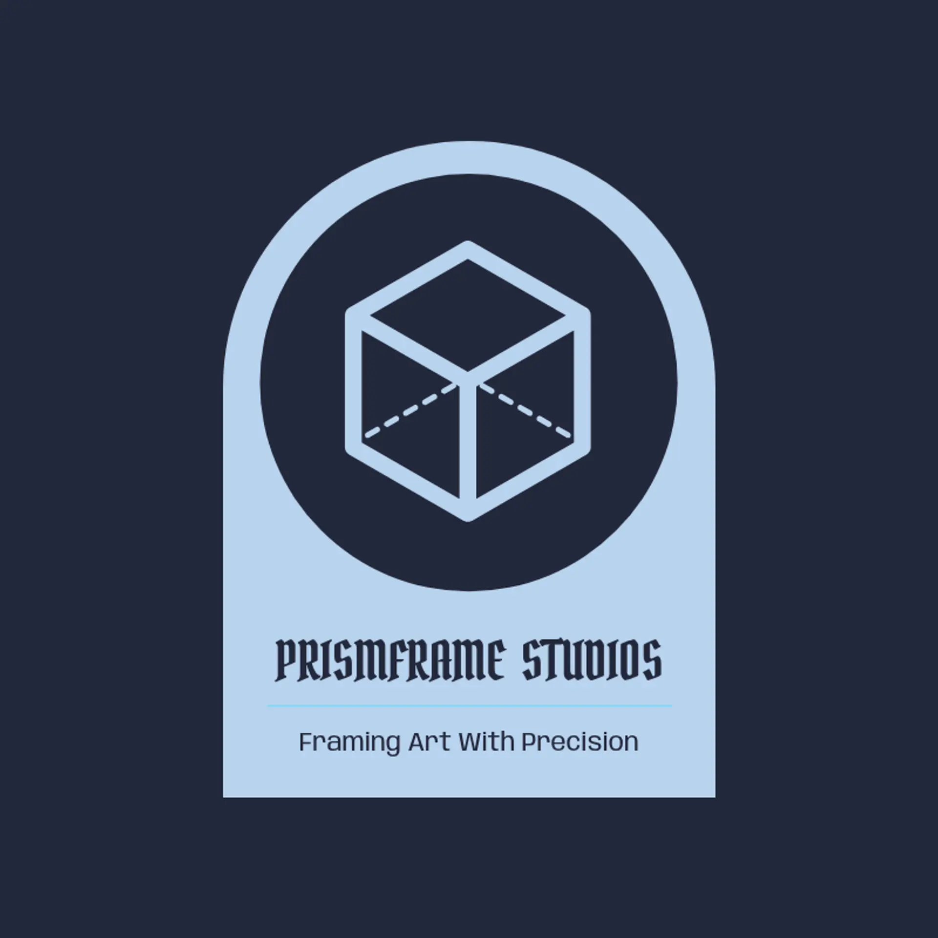 PrismFrame Studios logo for geometric photography