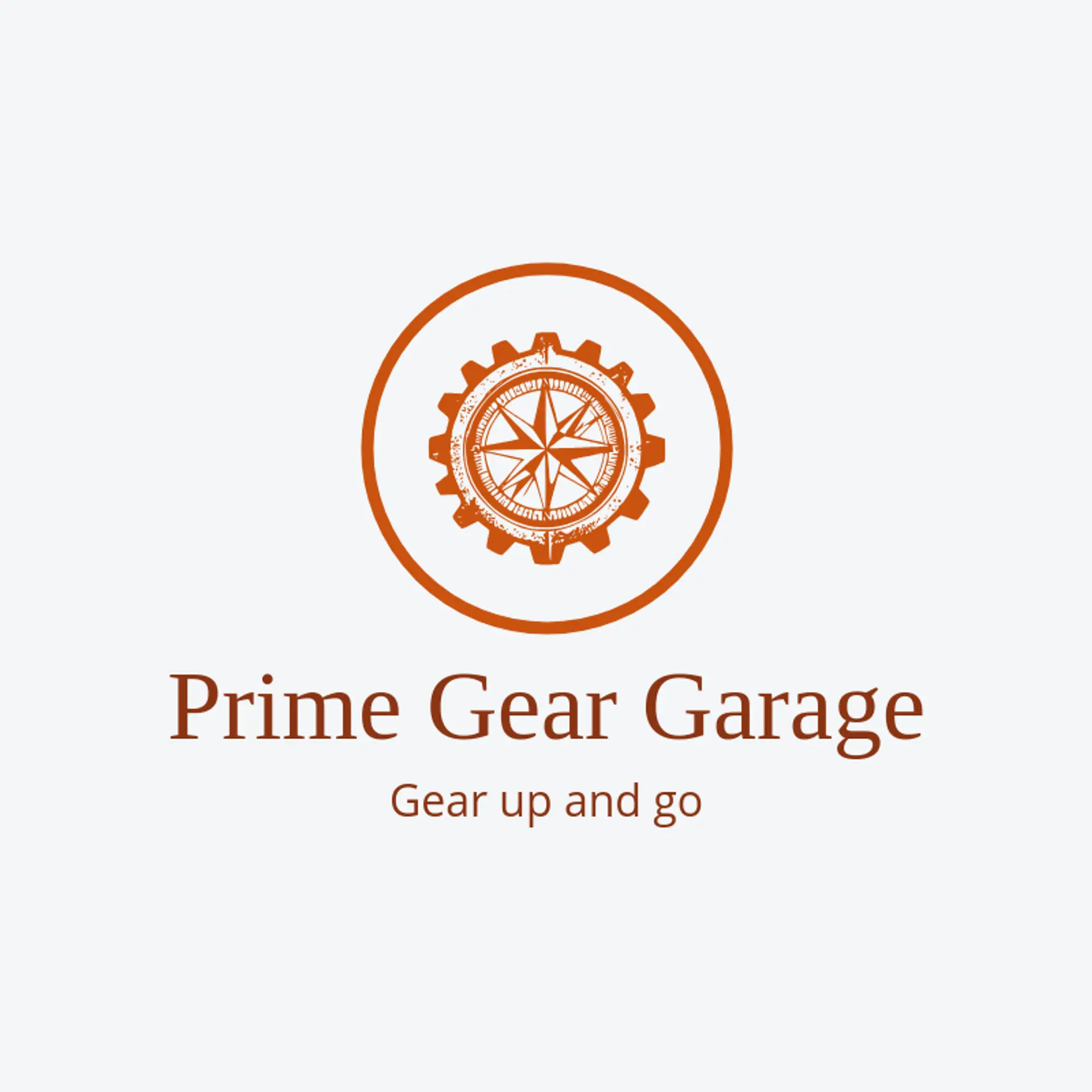 Prime Gear Garage logo for auto parts