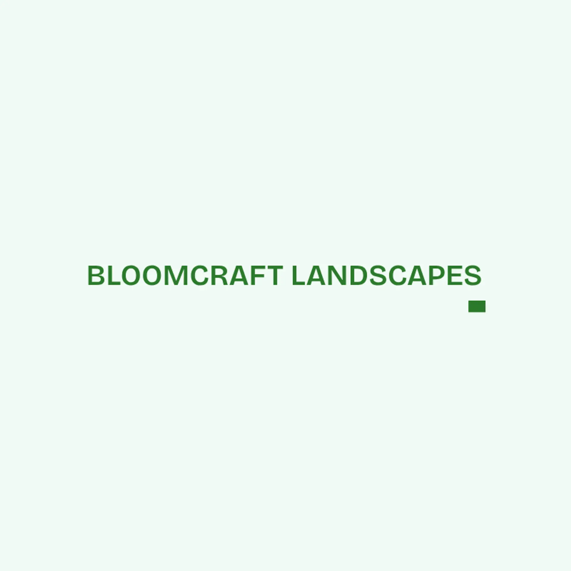 BloomCraft Landscapes logo for cool landscaping