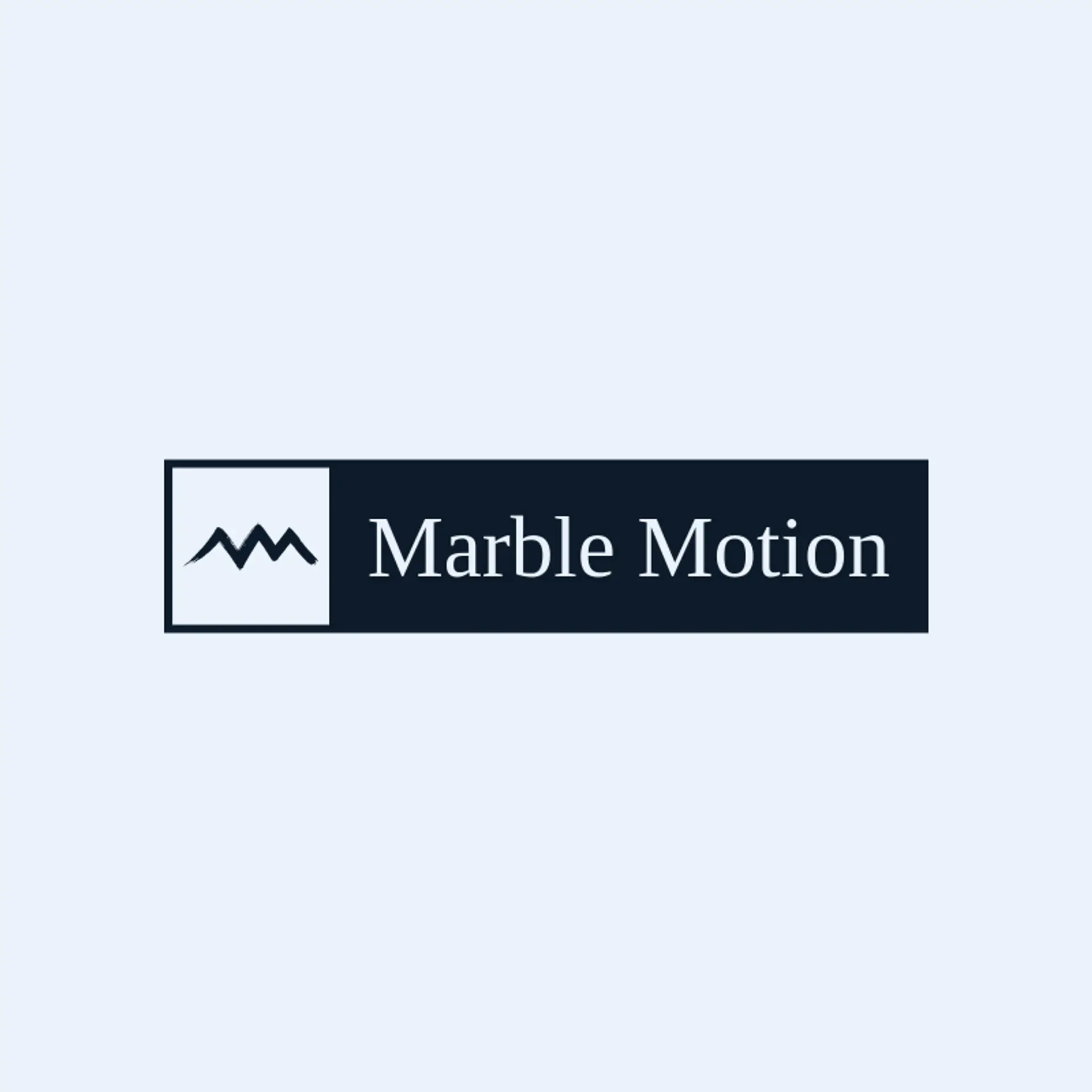 Marble Motion logo for art deco