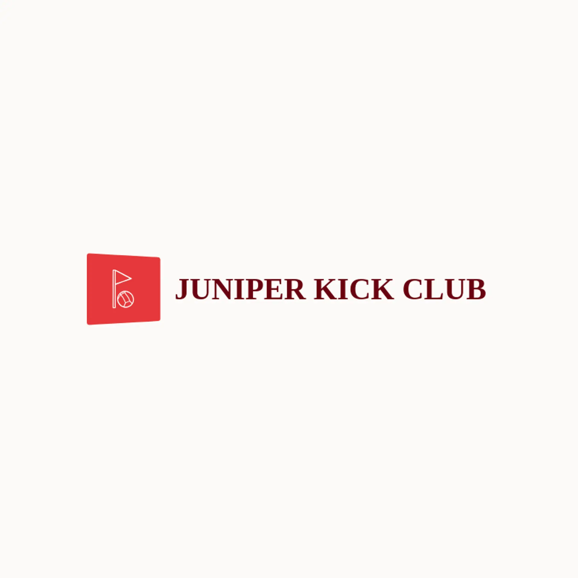 Juniper Kick Club logo for soccer ball