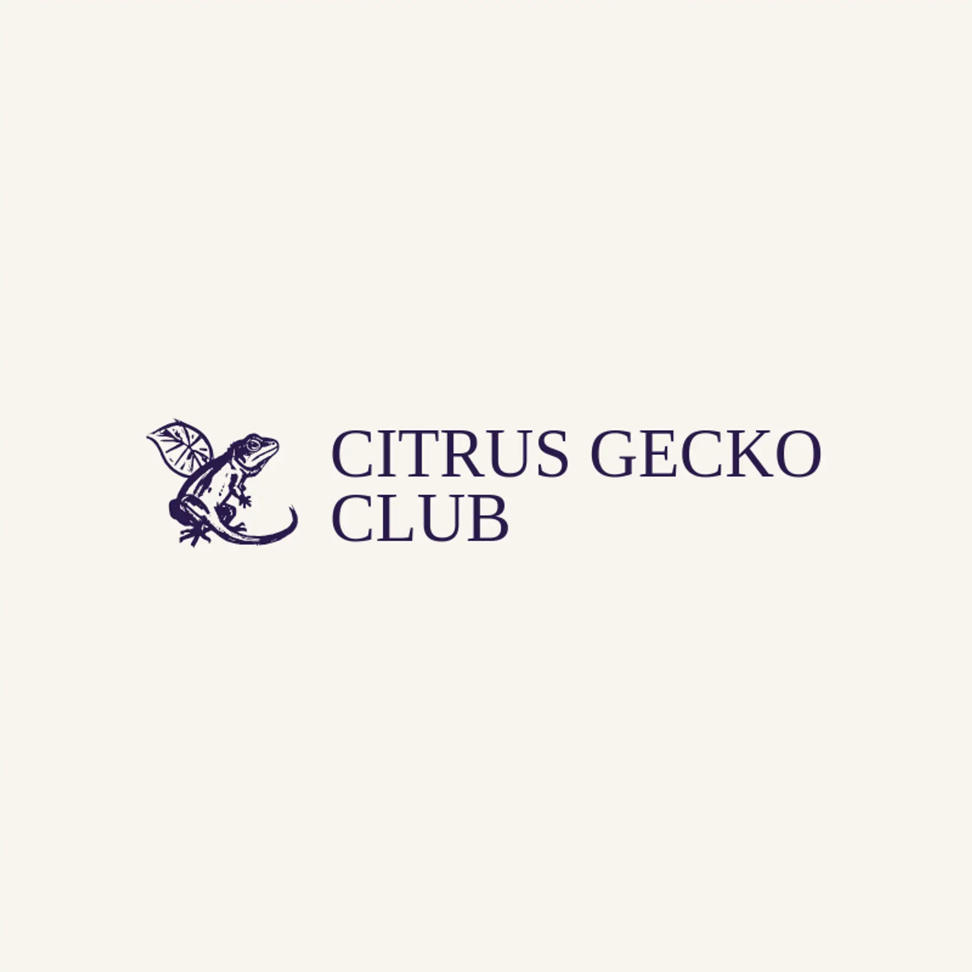 Citrus Gecko Club logo for lizard
