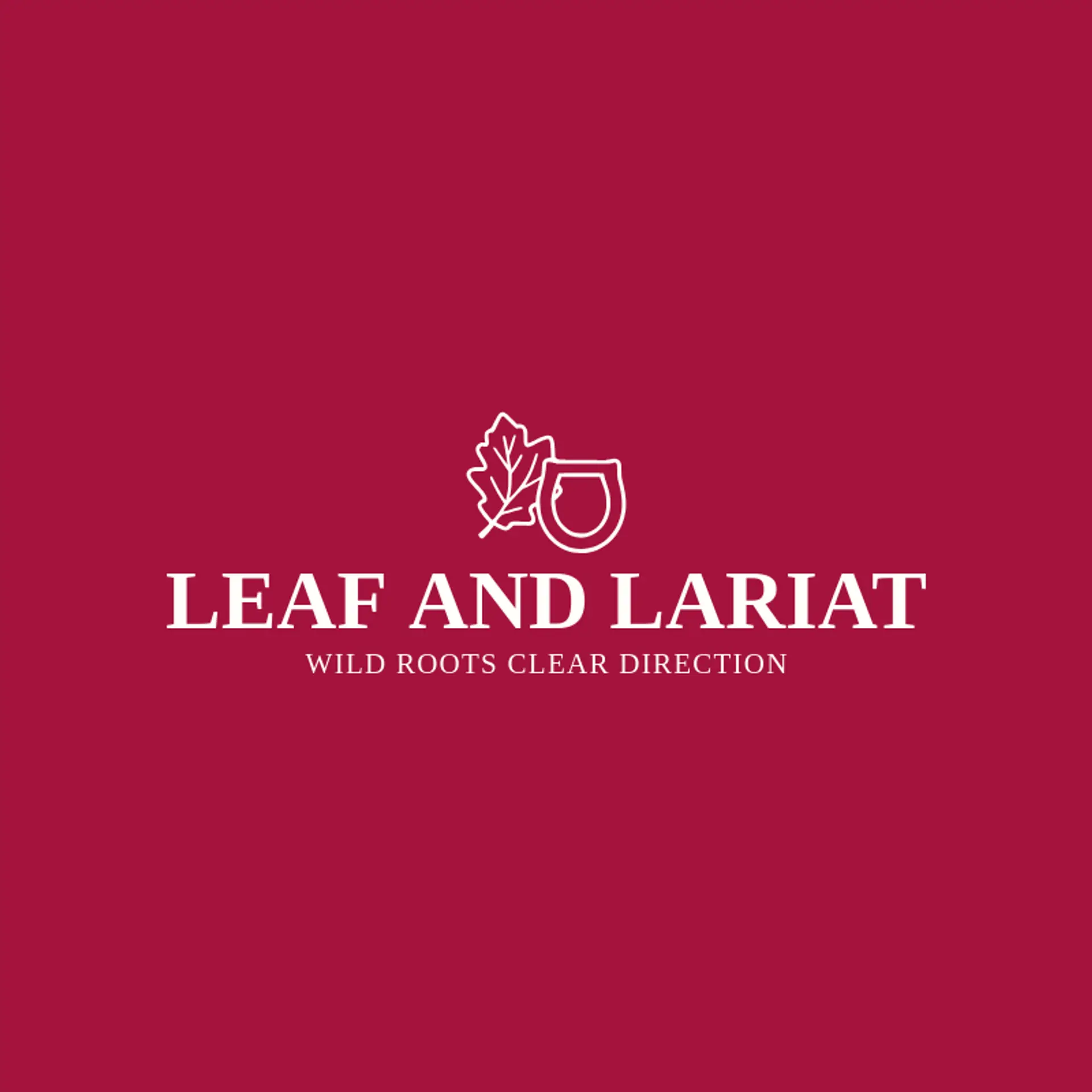 Leaf and Lariat logo for horseshoe