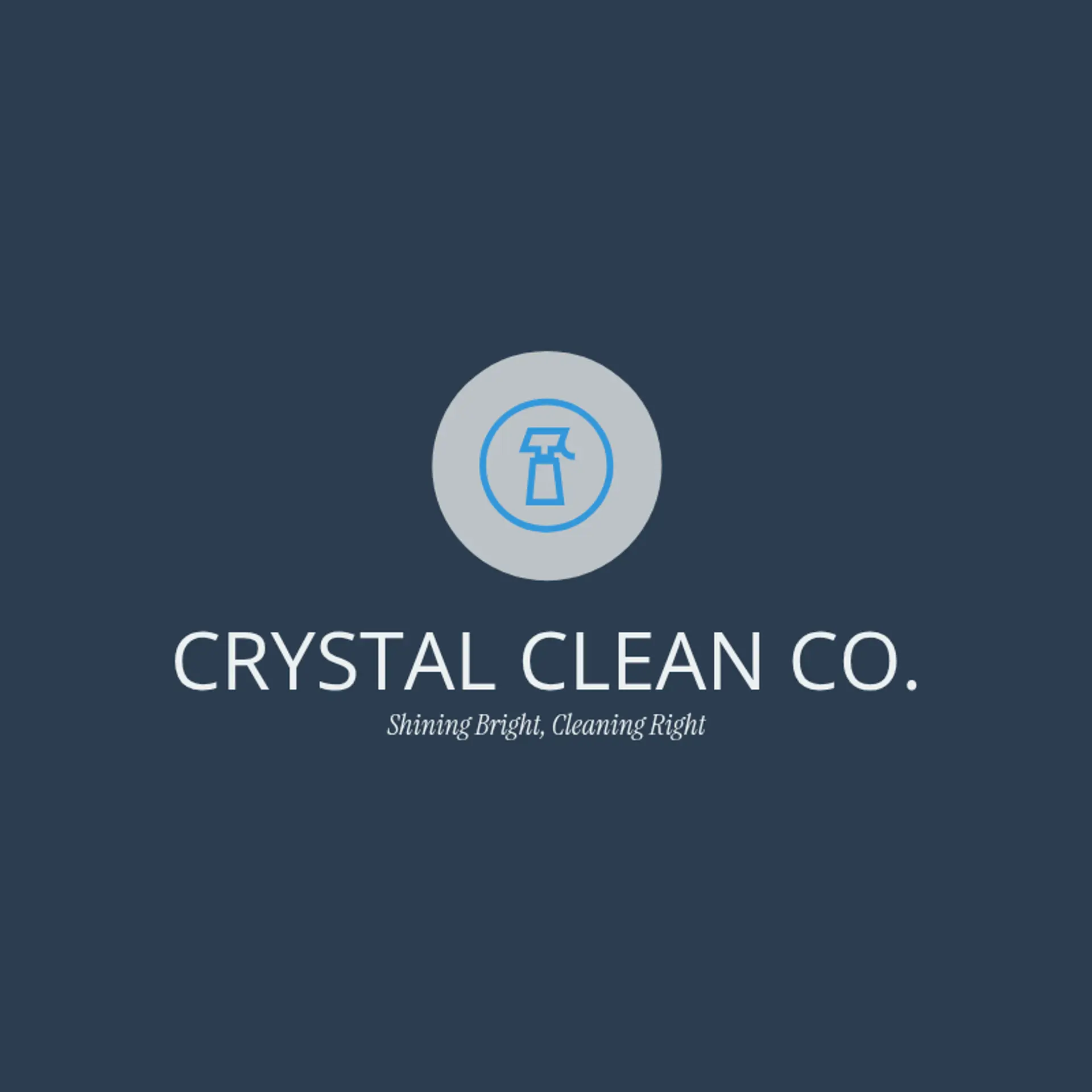 Crystal Clean Co. logo for cleaning services
