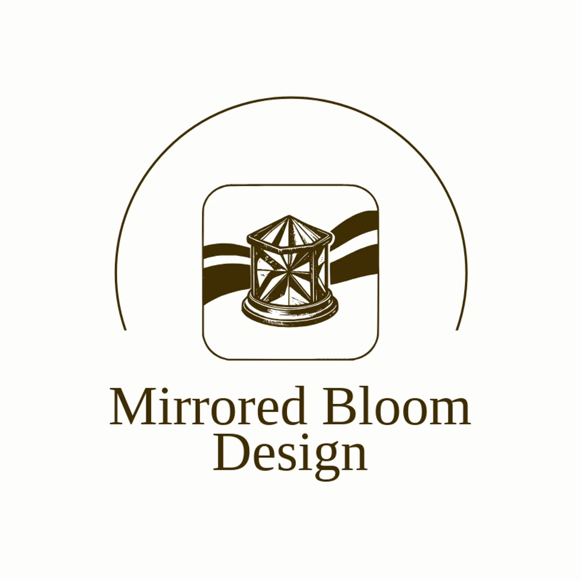 Mirrored Bloom Design logo for kaleidoscope