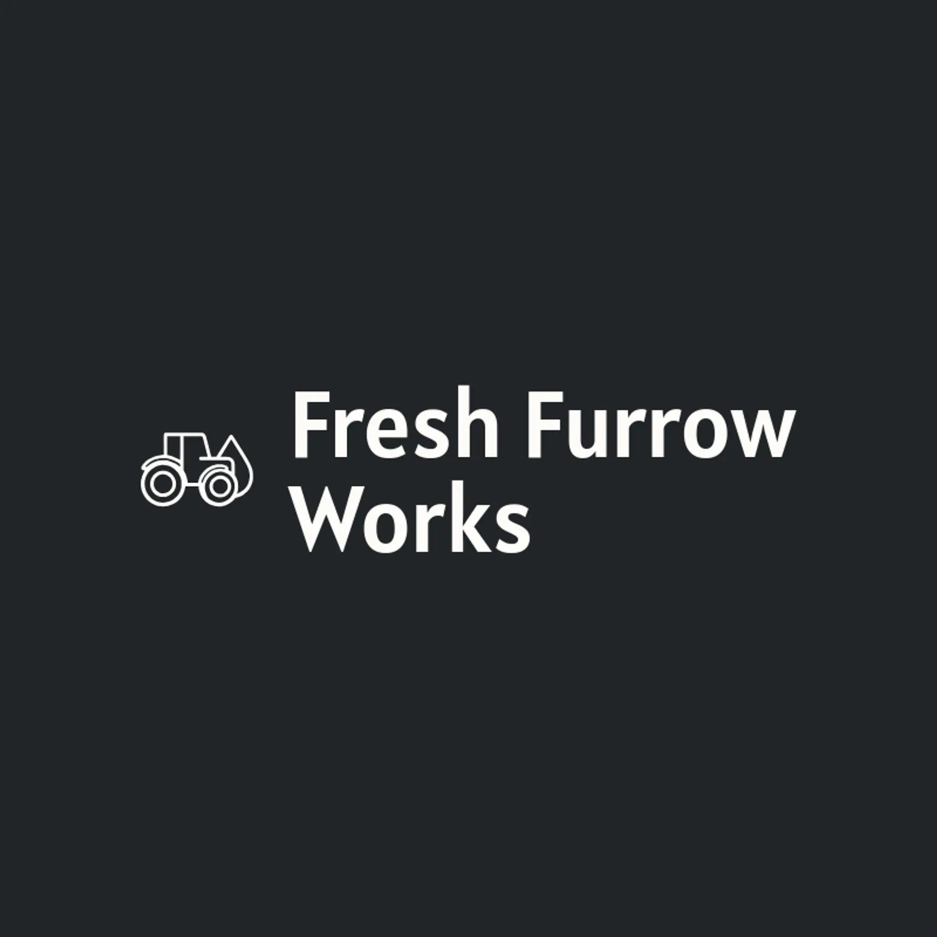 Fresh Furrow Works logo for tractor
