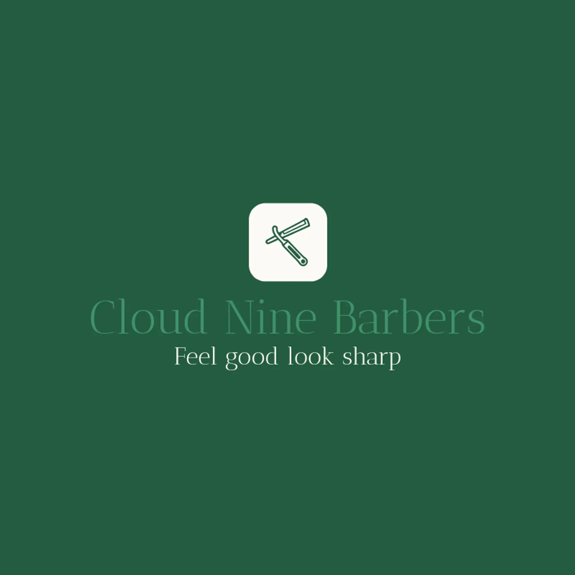 Cloud Nine Barbers logo for razor