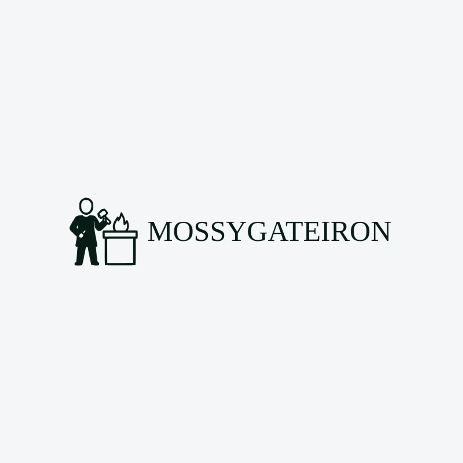 Mossy Gate Iron logo for blacksmith
