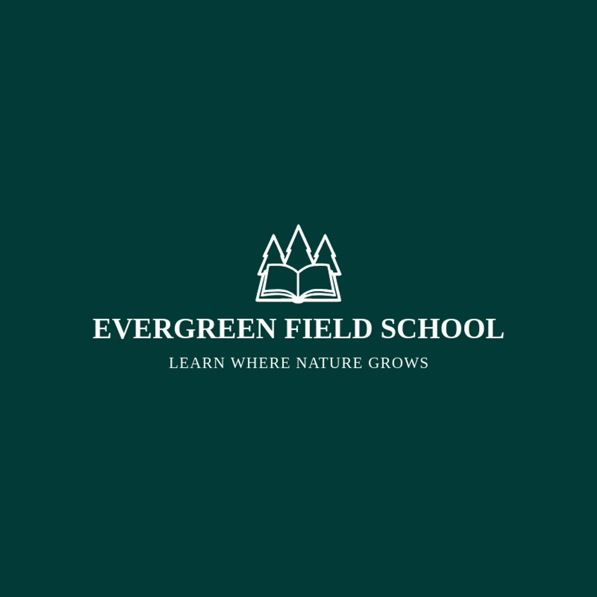 Evergreen Field School logo for forest
