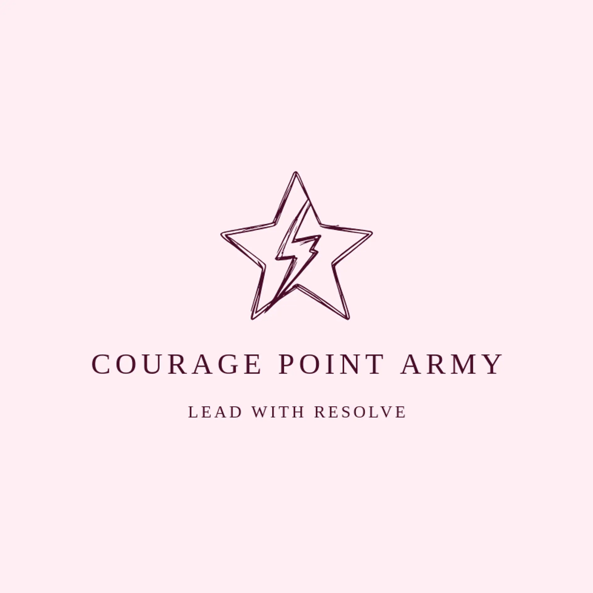 Courage Point Army logo for army