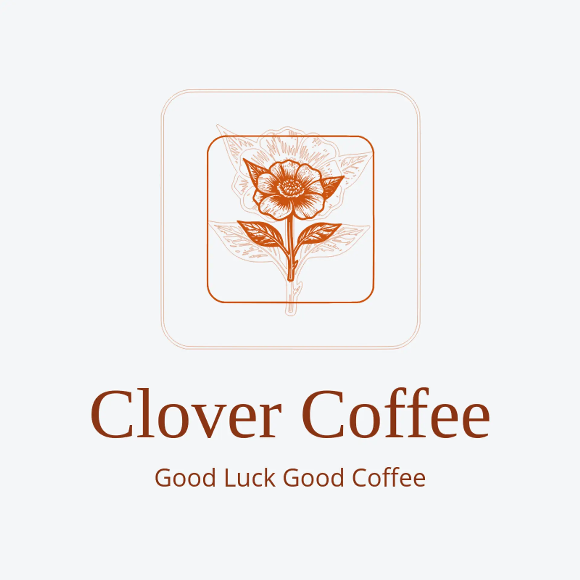 Clover Coffee logo for coffee bean