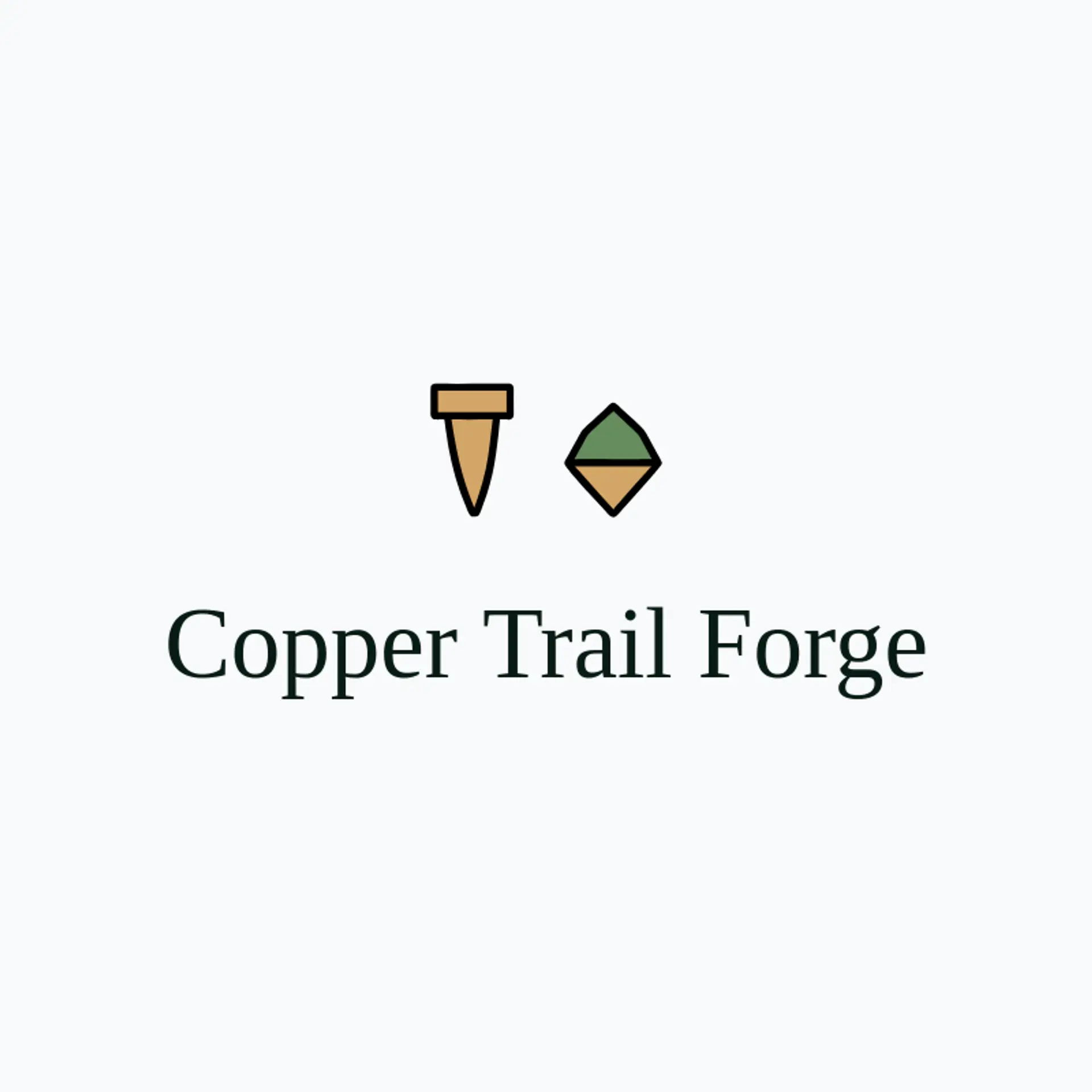 Copper Trail Forge logo for farrier