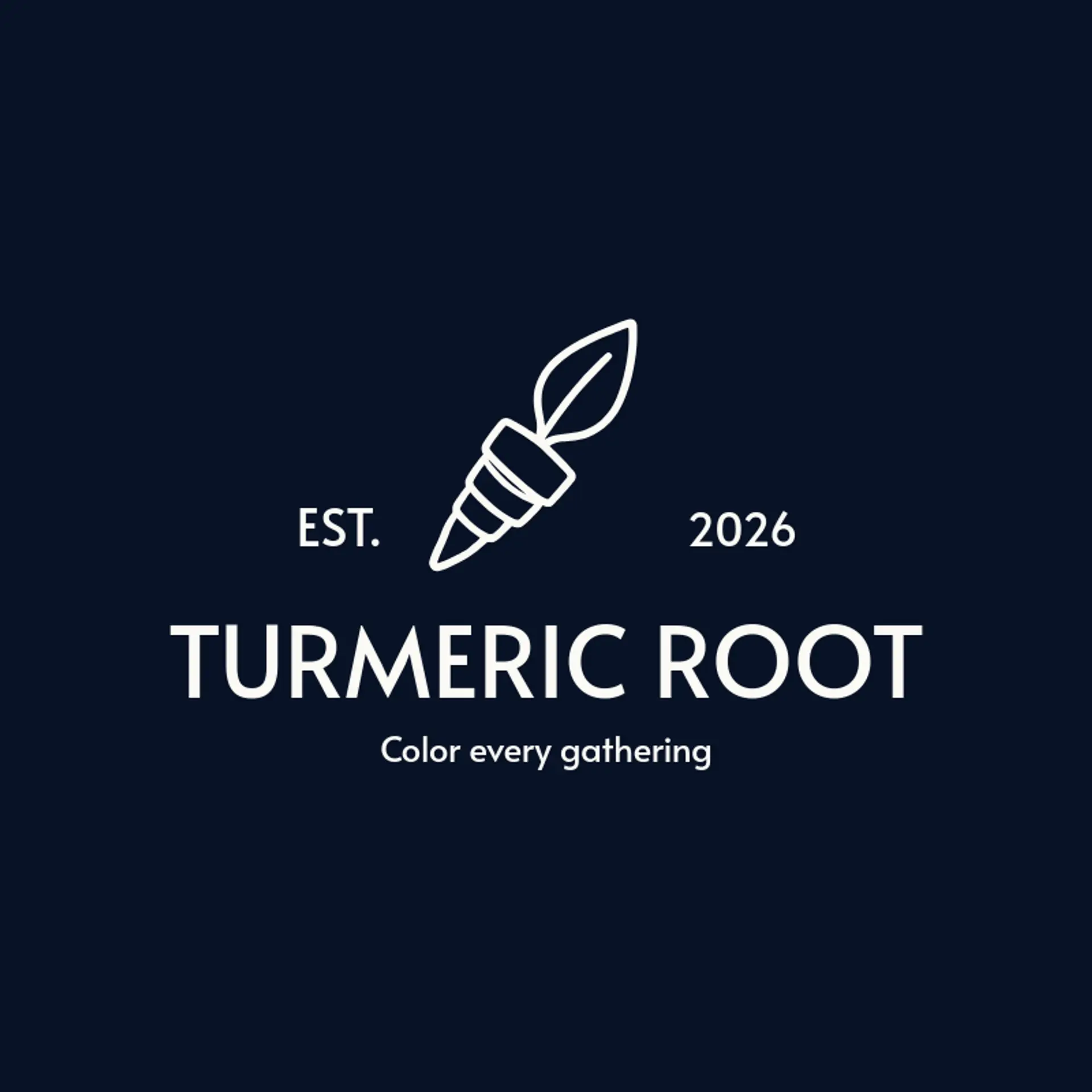 Turmeric Root logo for masala