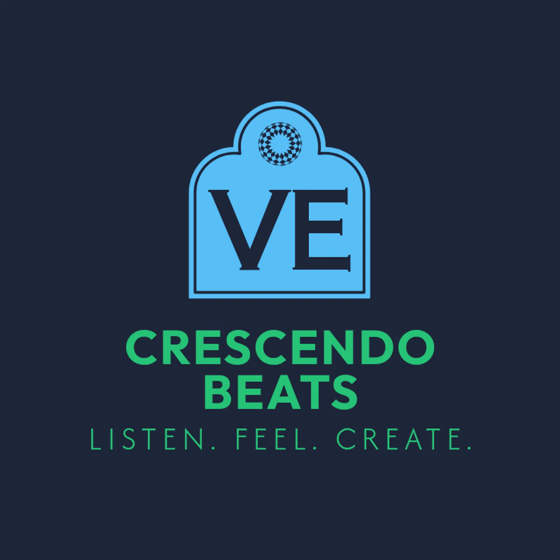 Crescendo Beats logo for music