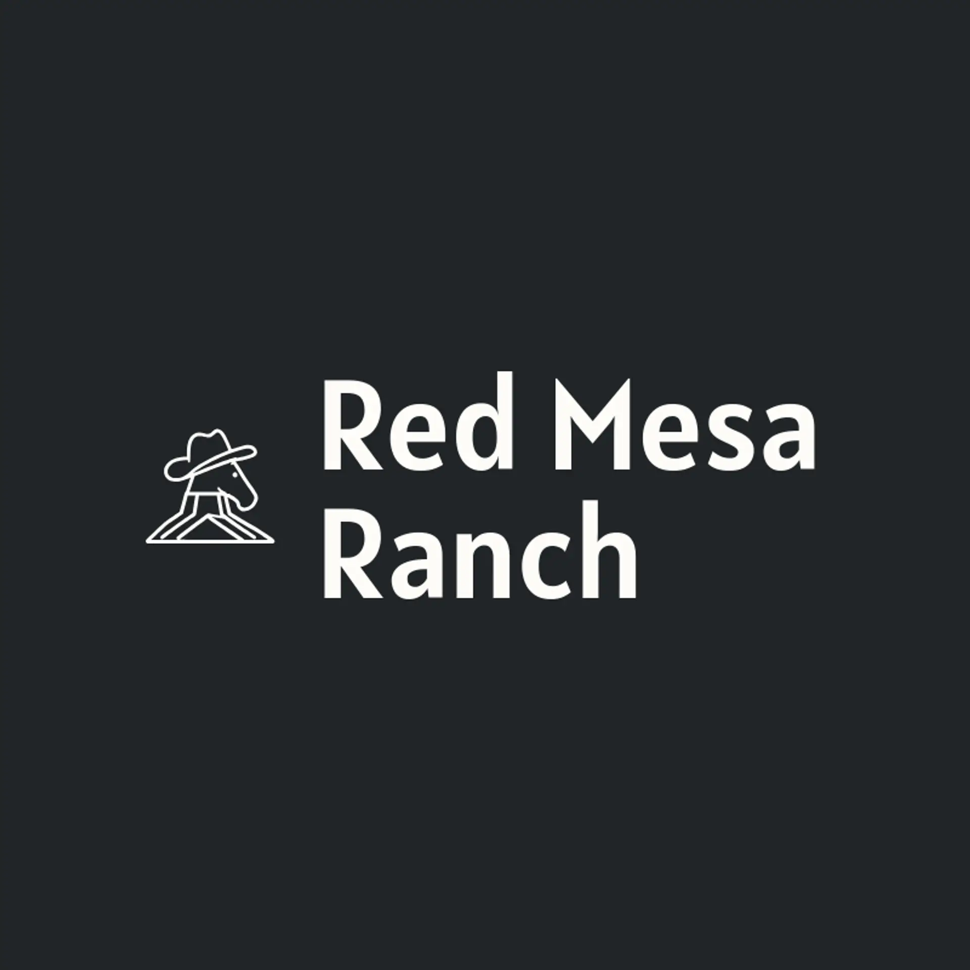 Red Mesa Ranch logo for cowboy