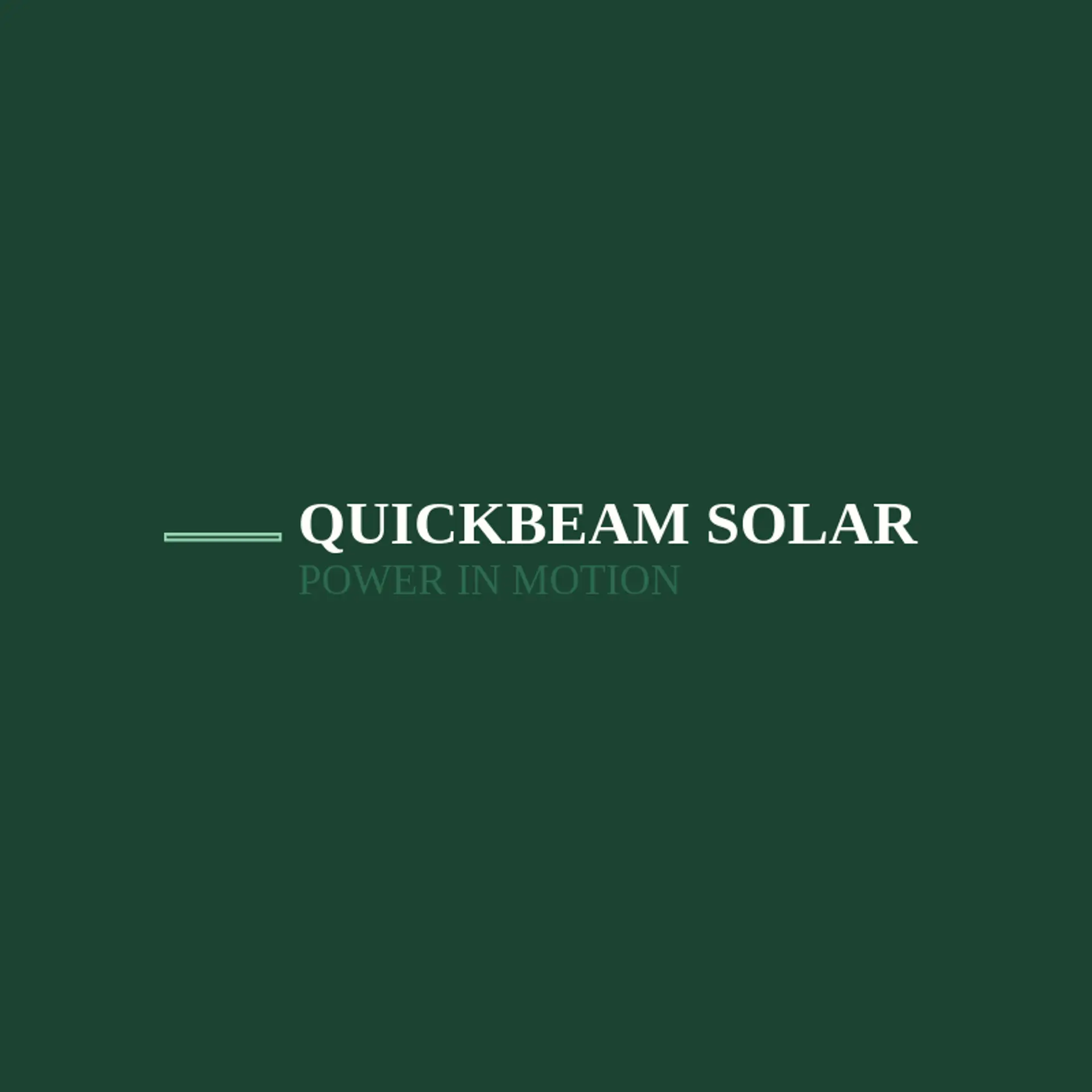 Quickbeam Solar logo for dash