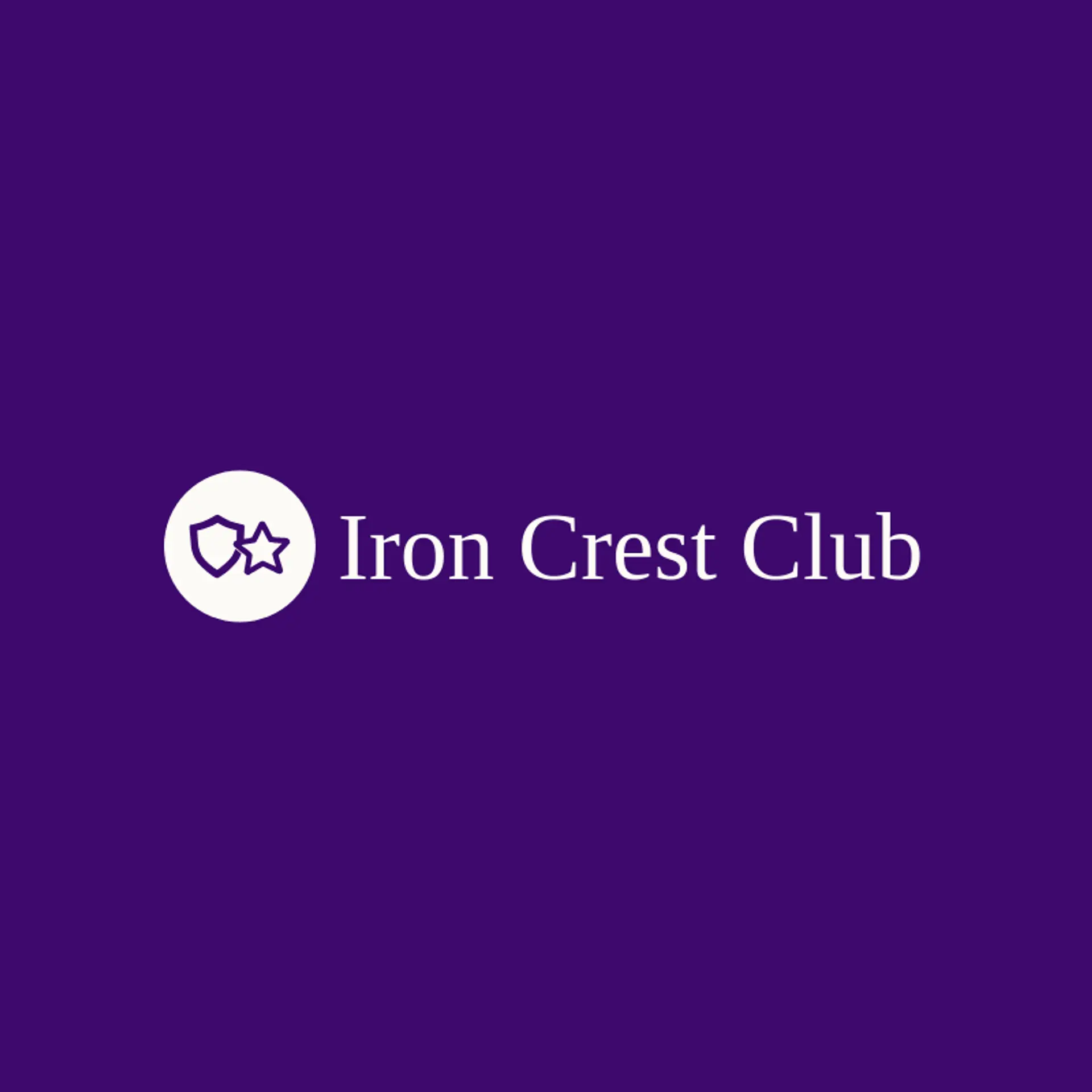 Iron Crest Club logo for patch