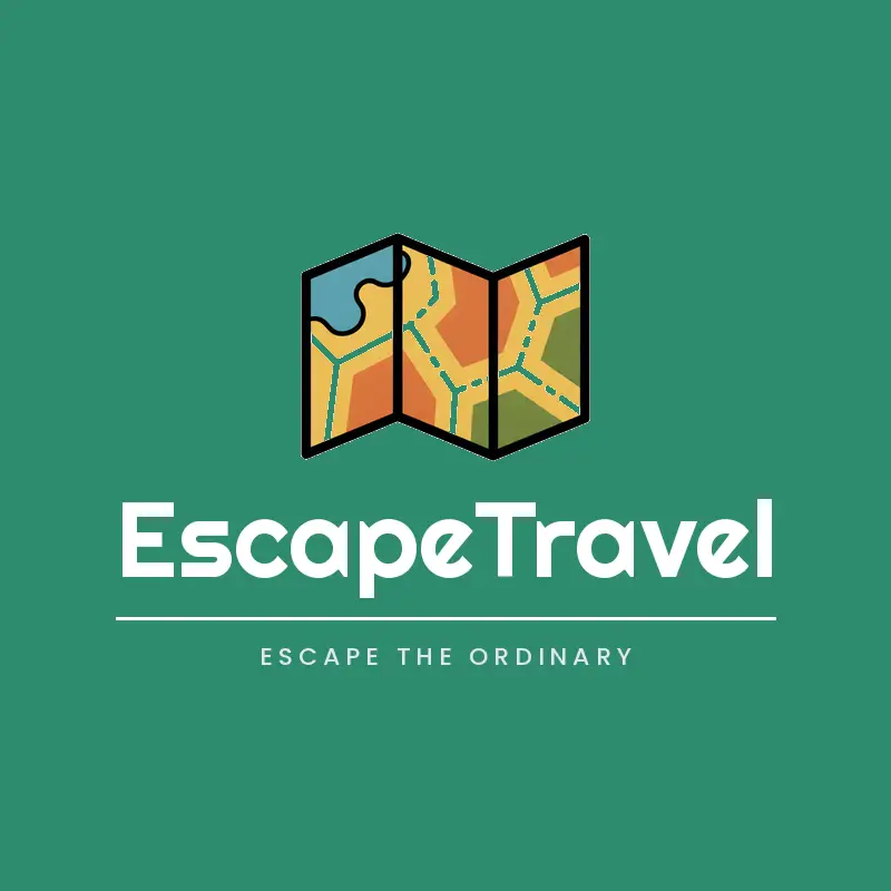Folded map travel logo