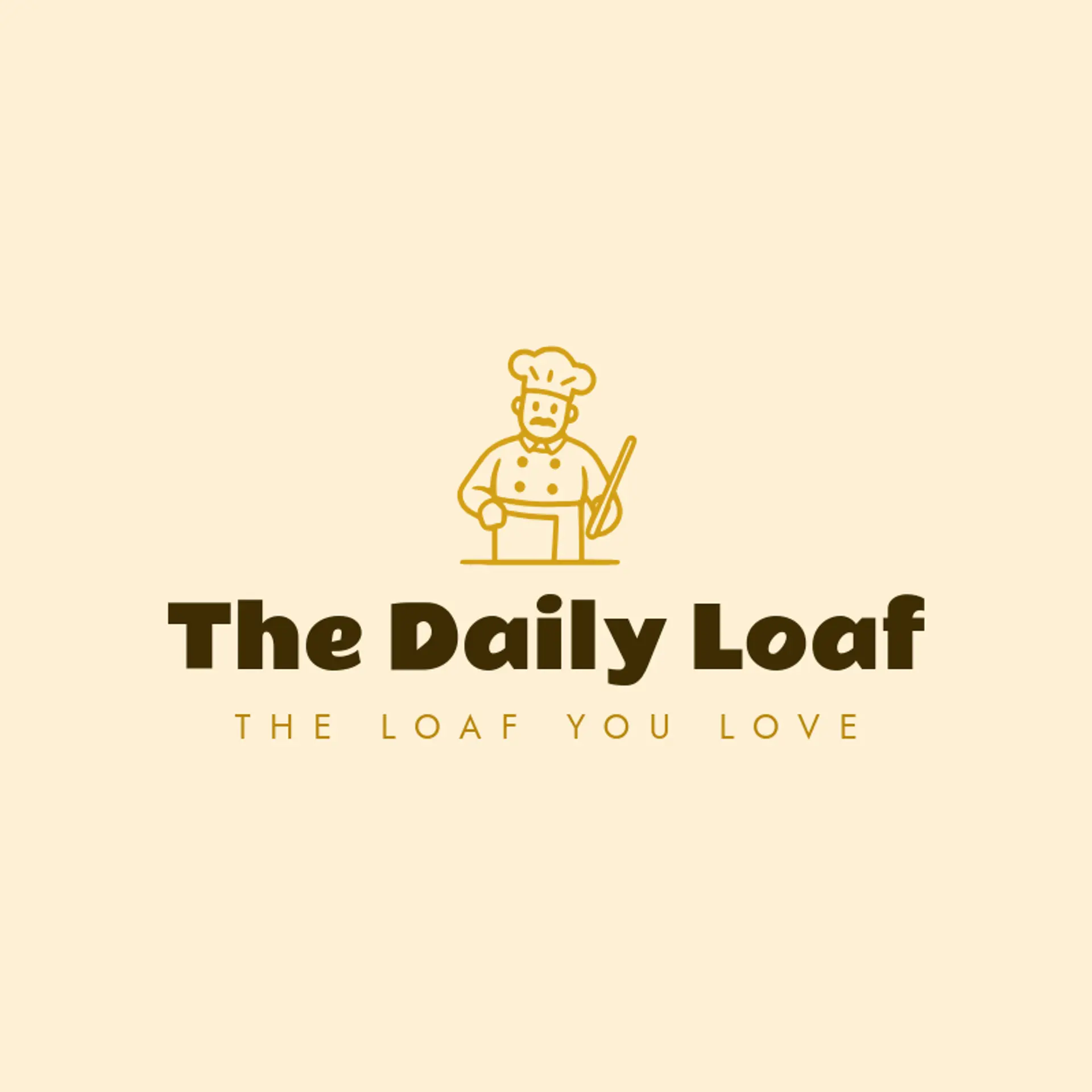 The Daily Loaf logo for baker