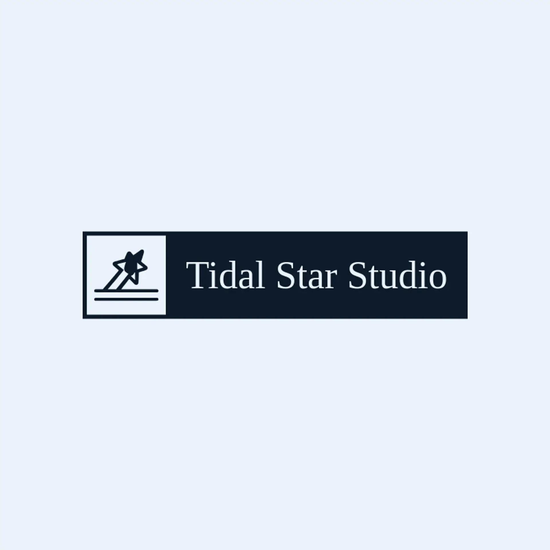 Tidal Star Studio logo for shooting star