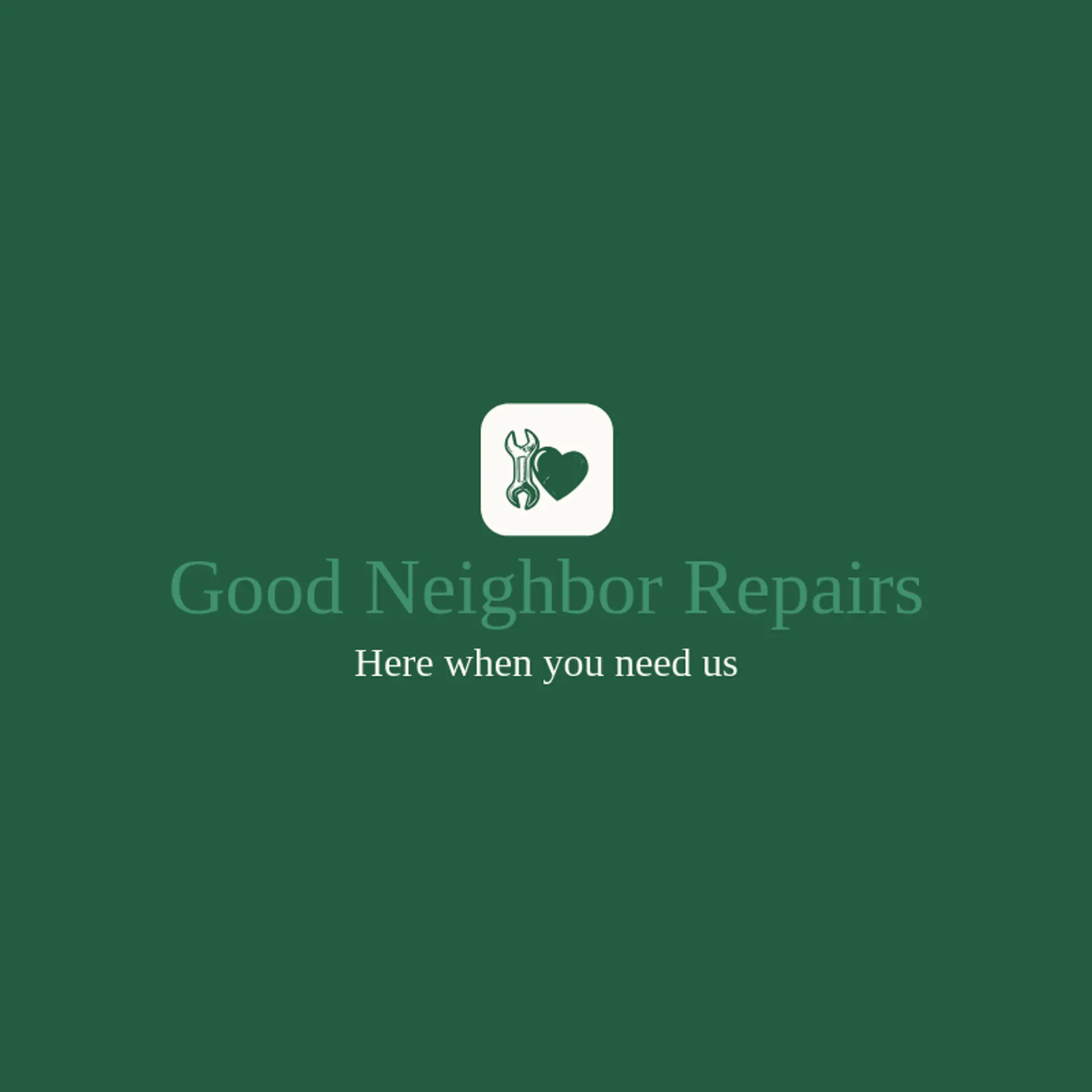 Good Neighbor Repairs logo for handyman services