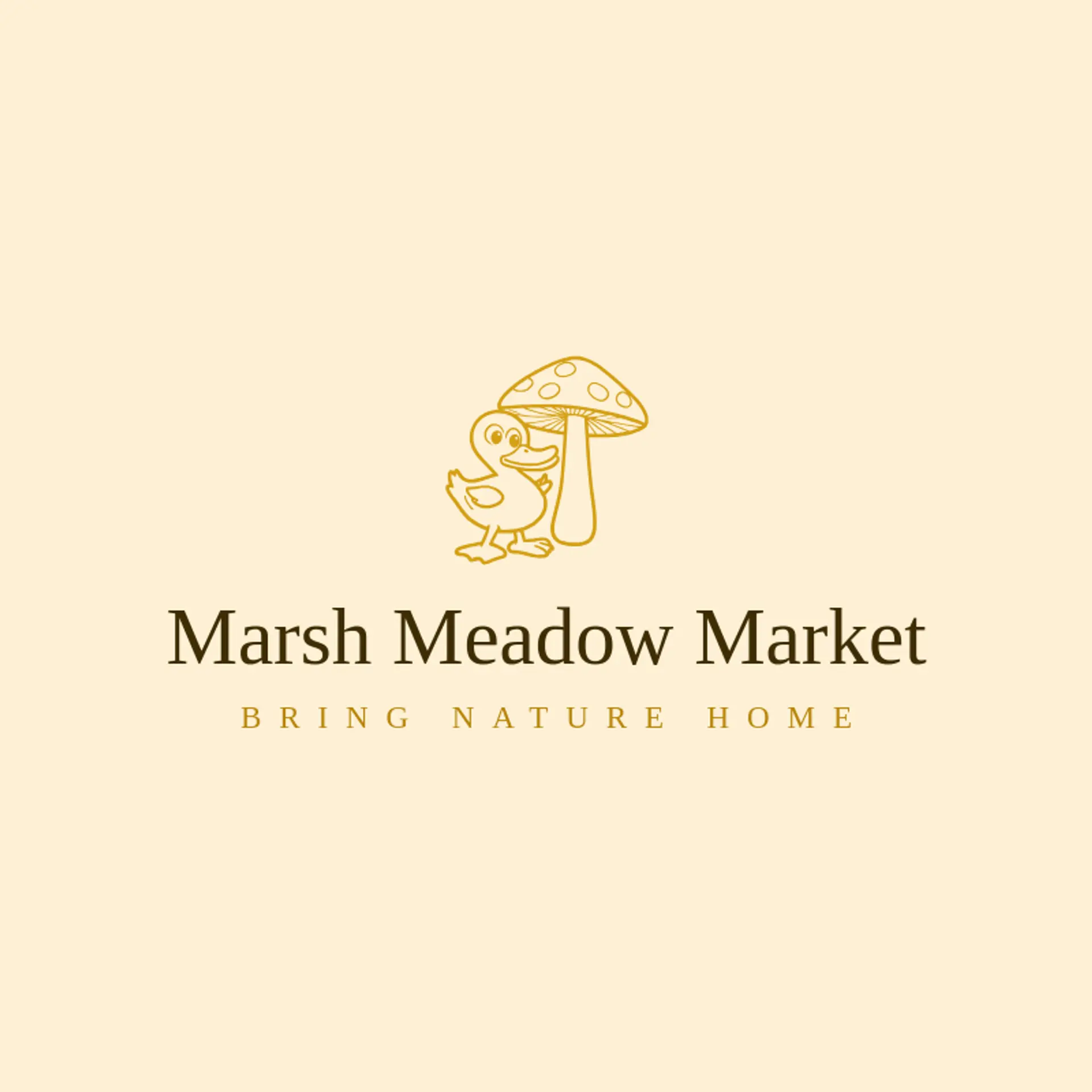 Marsh Meadow Market logo for duck