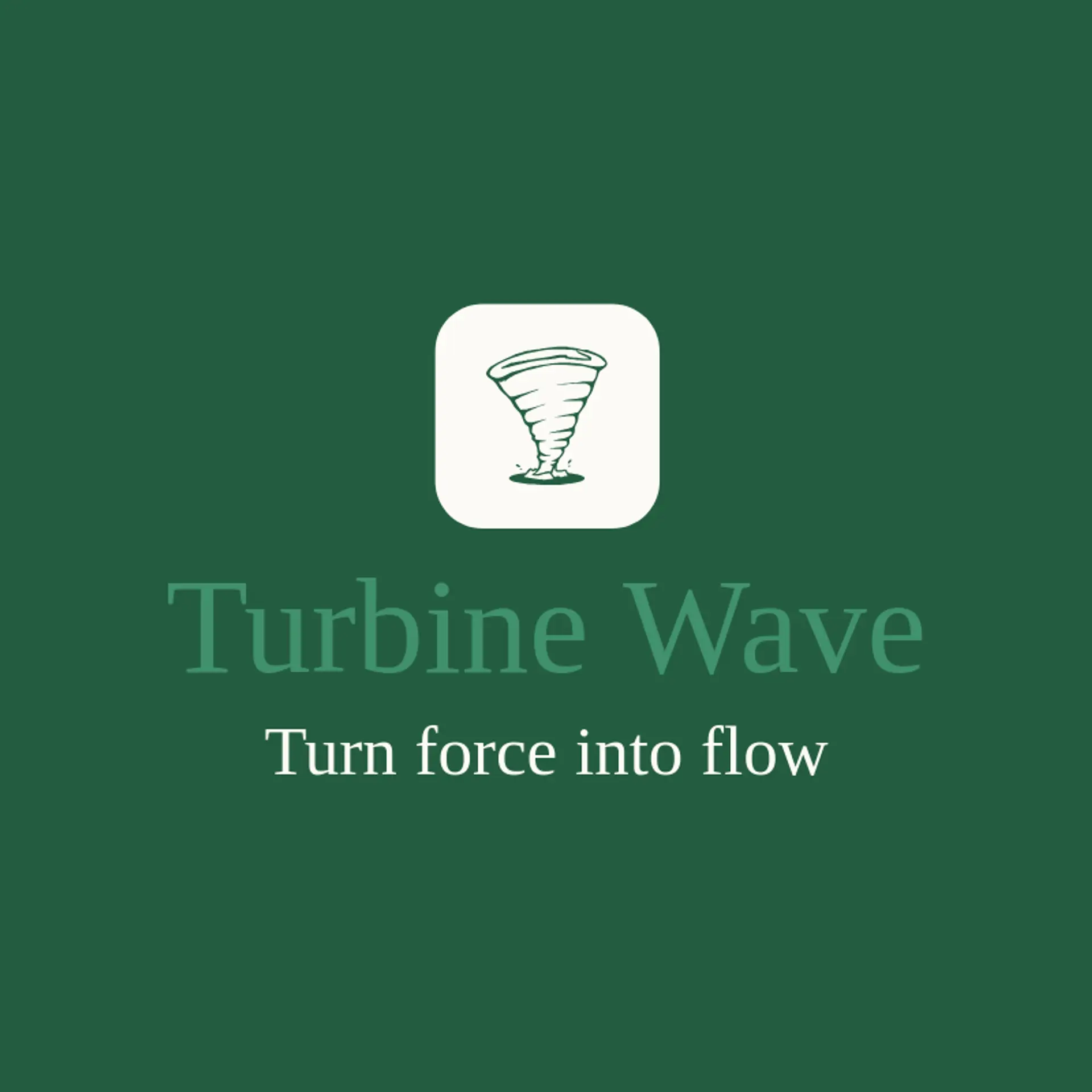 Turbine Wave logo for vortex