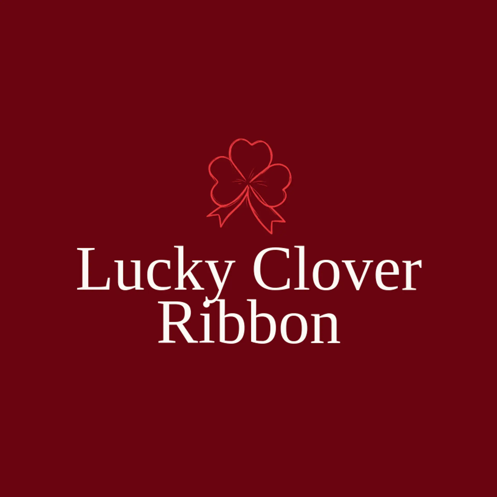 Lucky Clover Ribbon logo for clover